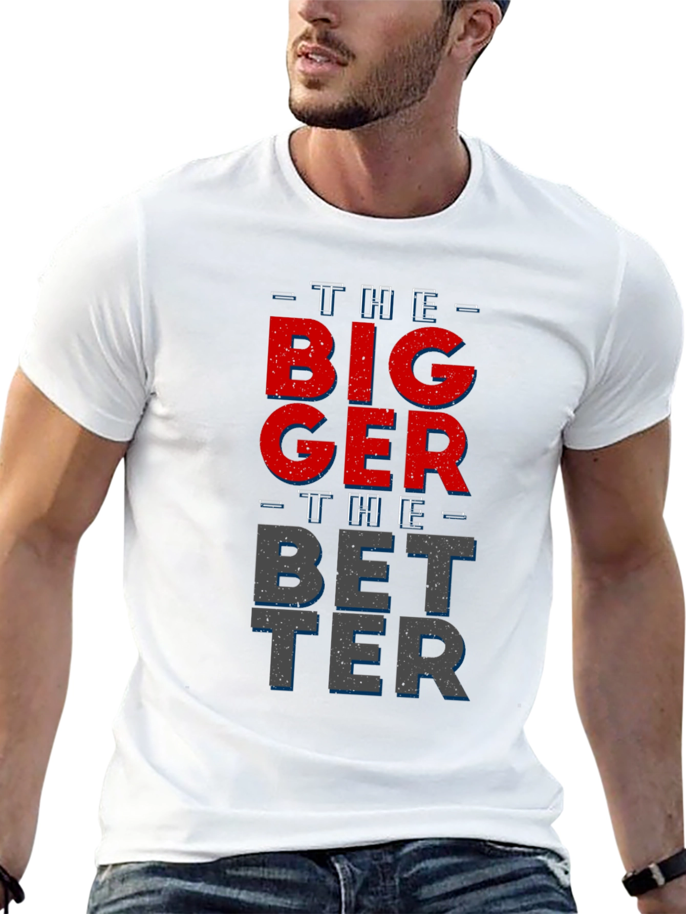 Black Bigger Better Graphic T-Shirt - Men's Black Tee view 13
