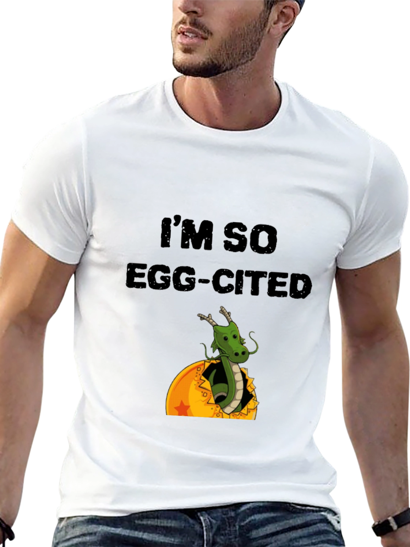 Black I'm So Egg-Cited Dragon T-Shirt view 13