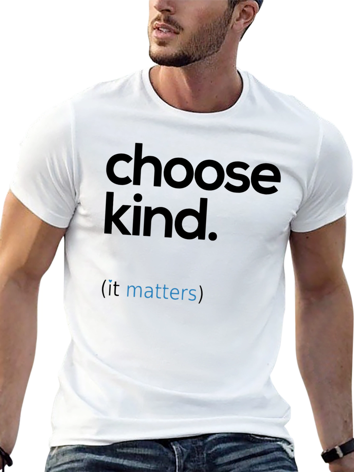 Black Choose Kind T-Shirt - Inspirational Graphic Tee view 13