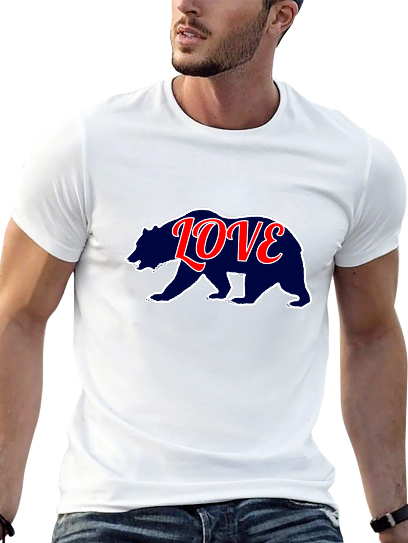 Black Bear Love T-Shirt - Stylish Graphic Tee view 13