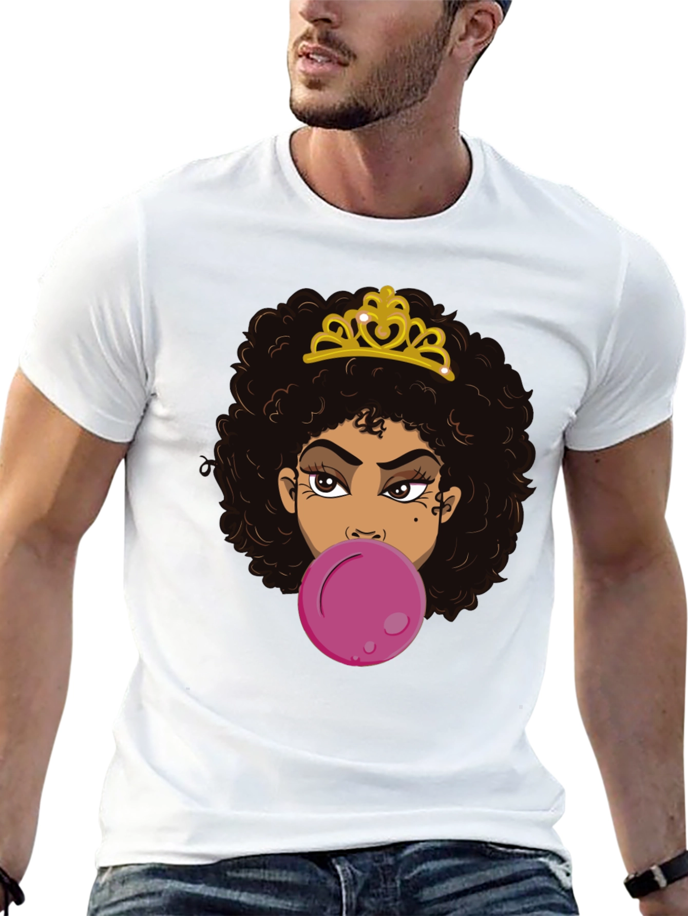 Black Queen Bubble Gum T-Shirt - Black view 13