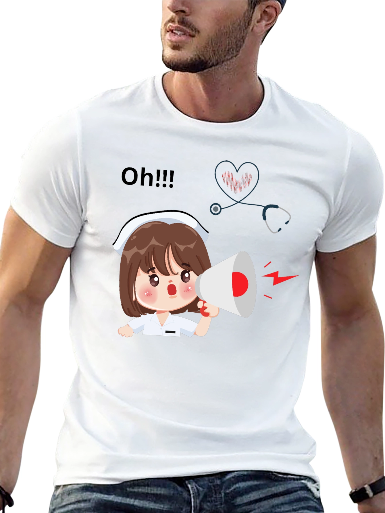 Black Nurse Cartoon Graphic Tee view 13