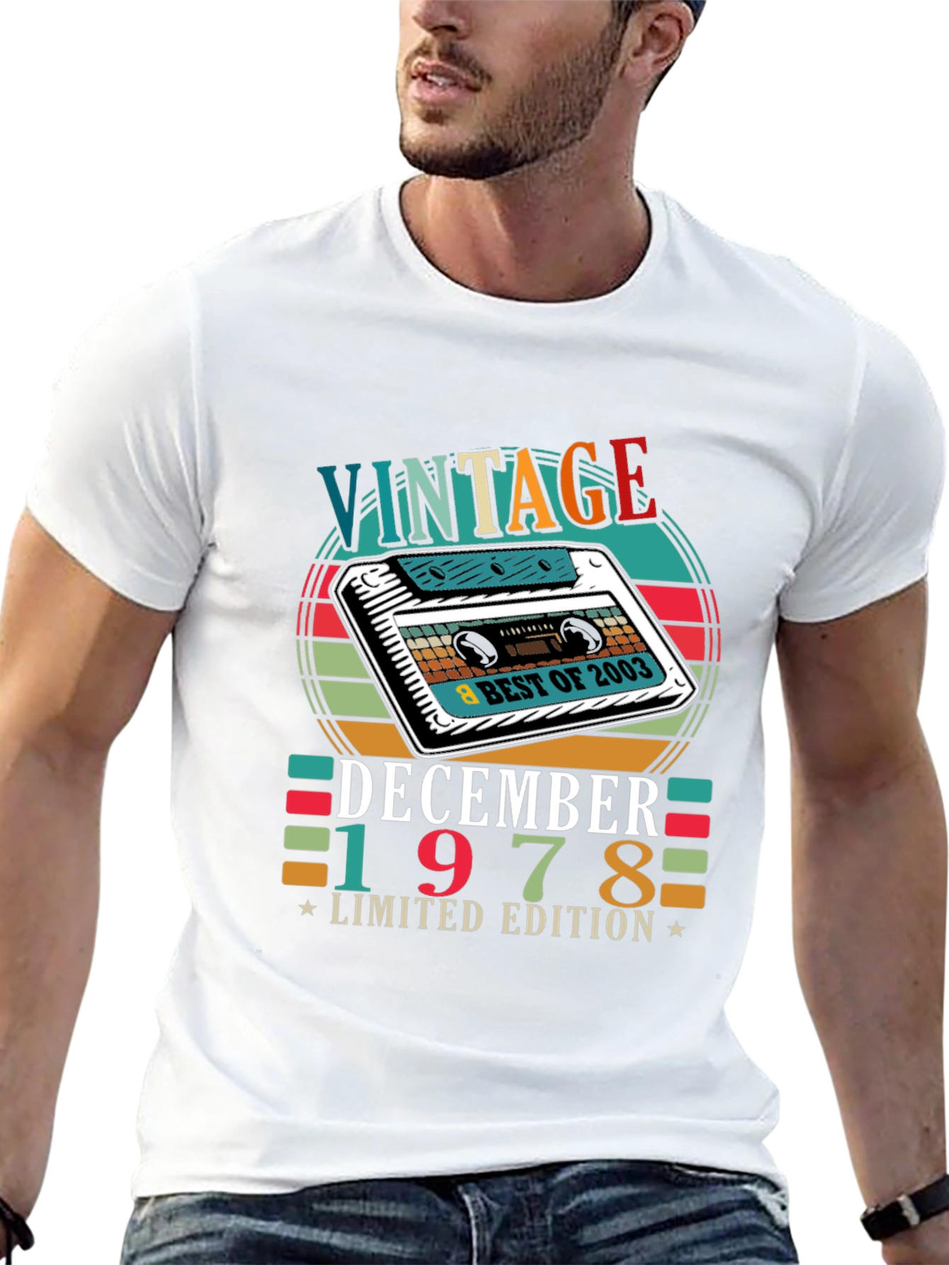 Black Vintage December 1978 Limited Edition Cassette T-Shirt view 13
