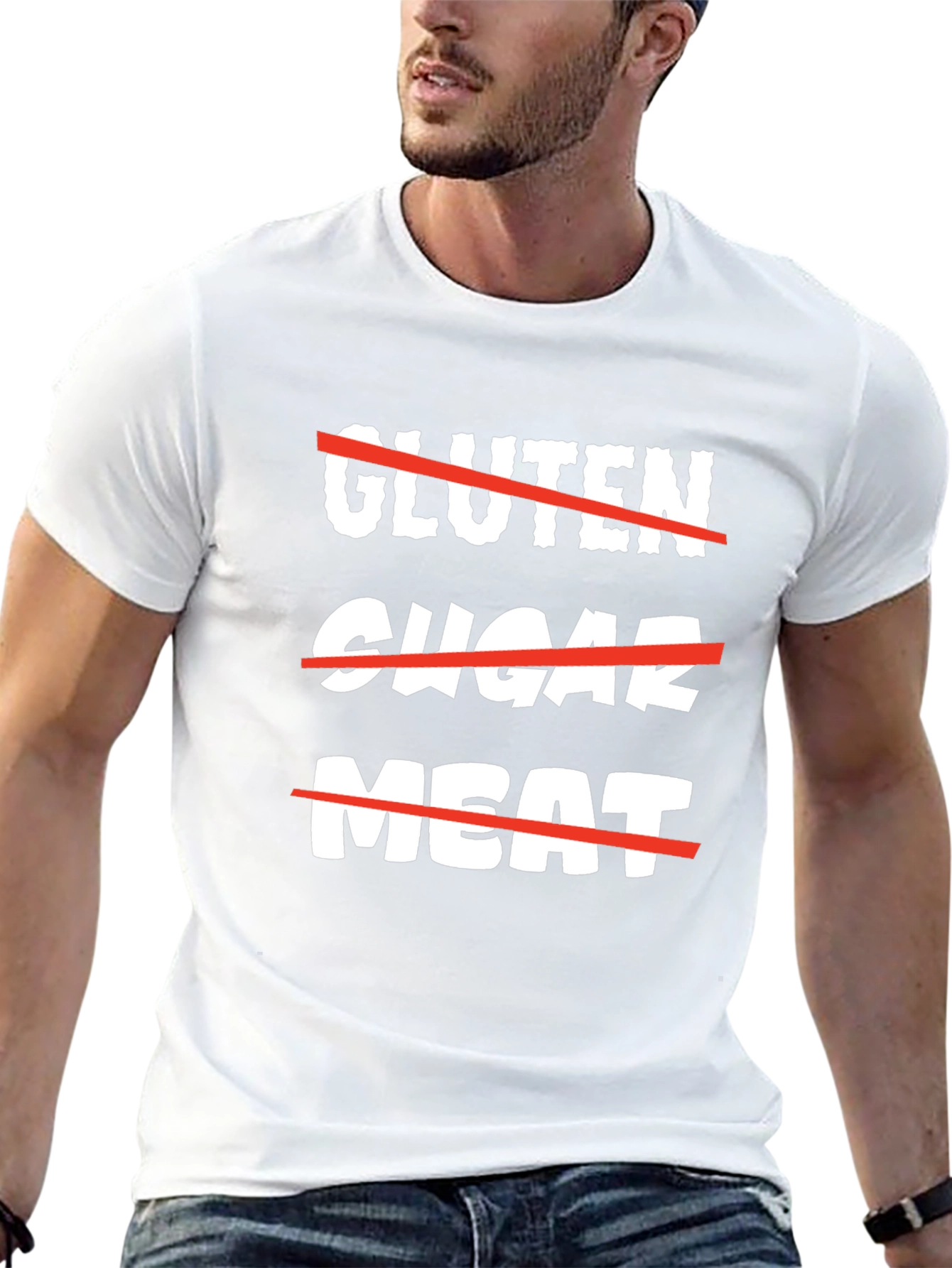 Gluten Sugar Meat Diet T-Shirt - 13