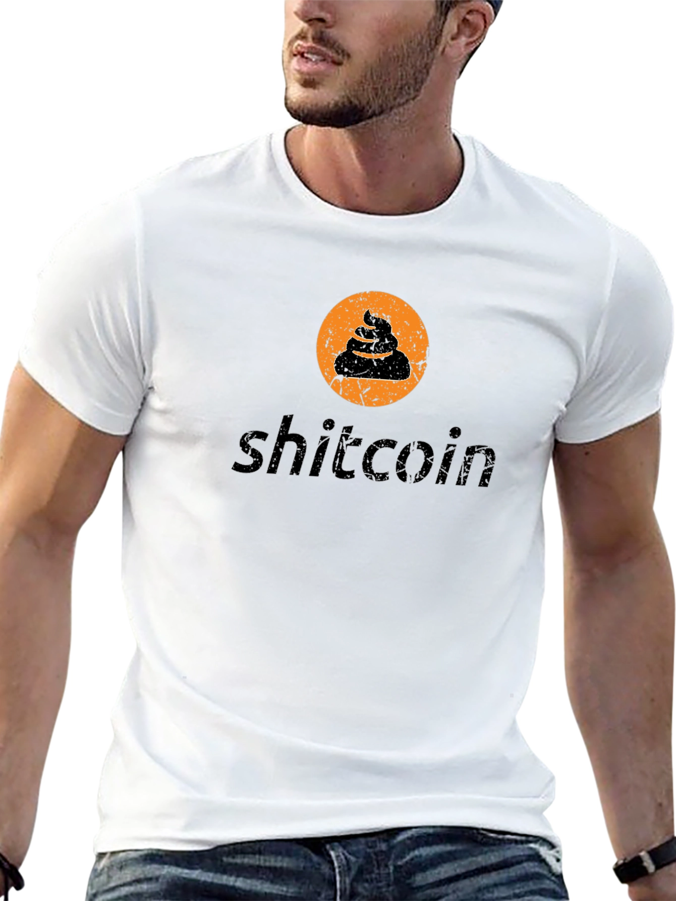 Black Shitcoin T-Shirt - Funny Crypto Tee view 13