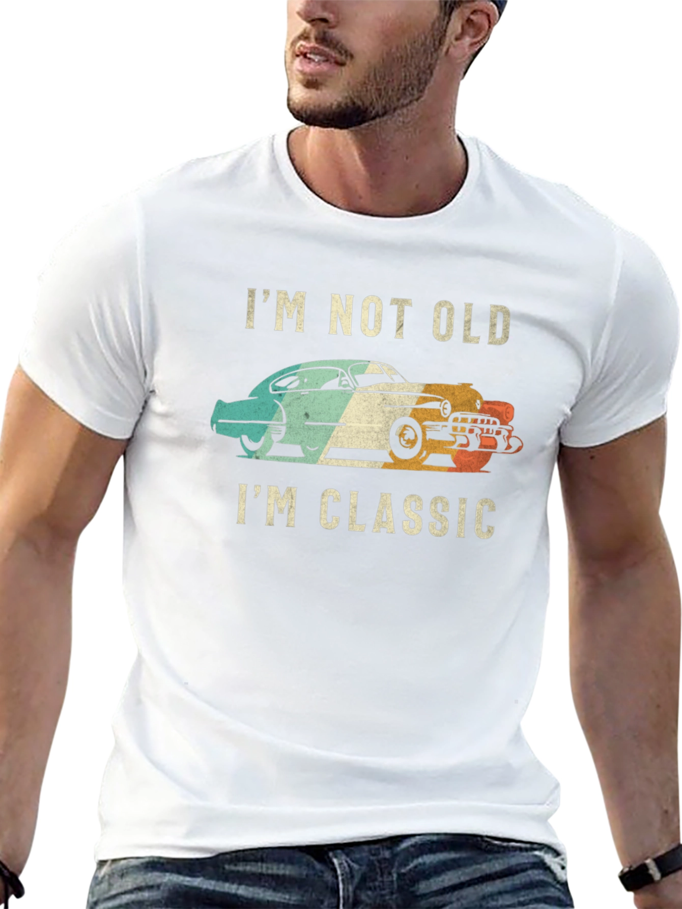 Black Classic Car Graphic Tee - I'm Not Old, I'm Classic view 13