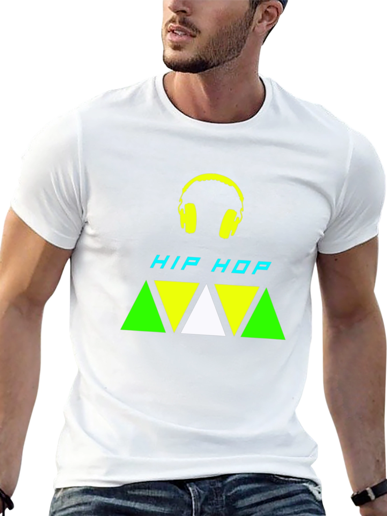 Black Hip Hop Graphic Tee - Stylish & Trendy Black T-Shirt view 13