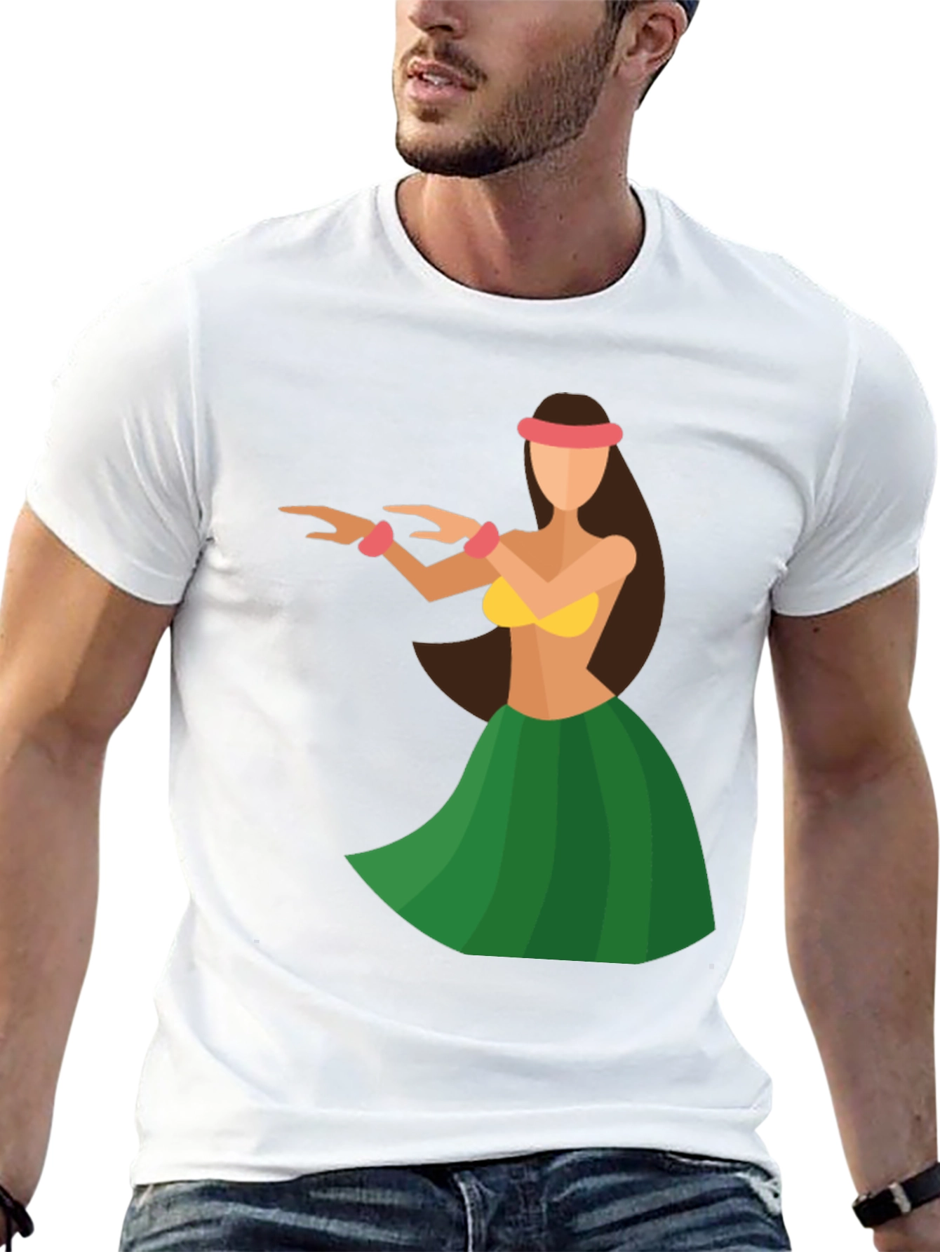 Black Hula Dancer Graphic Tee - Tropical Vibe view 13