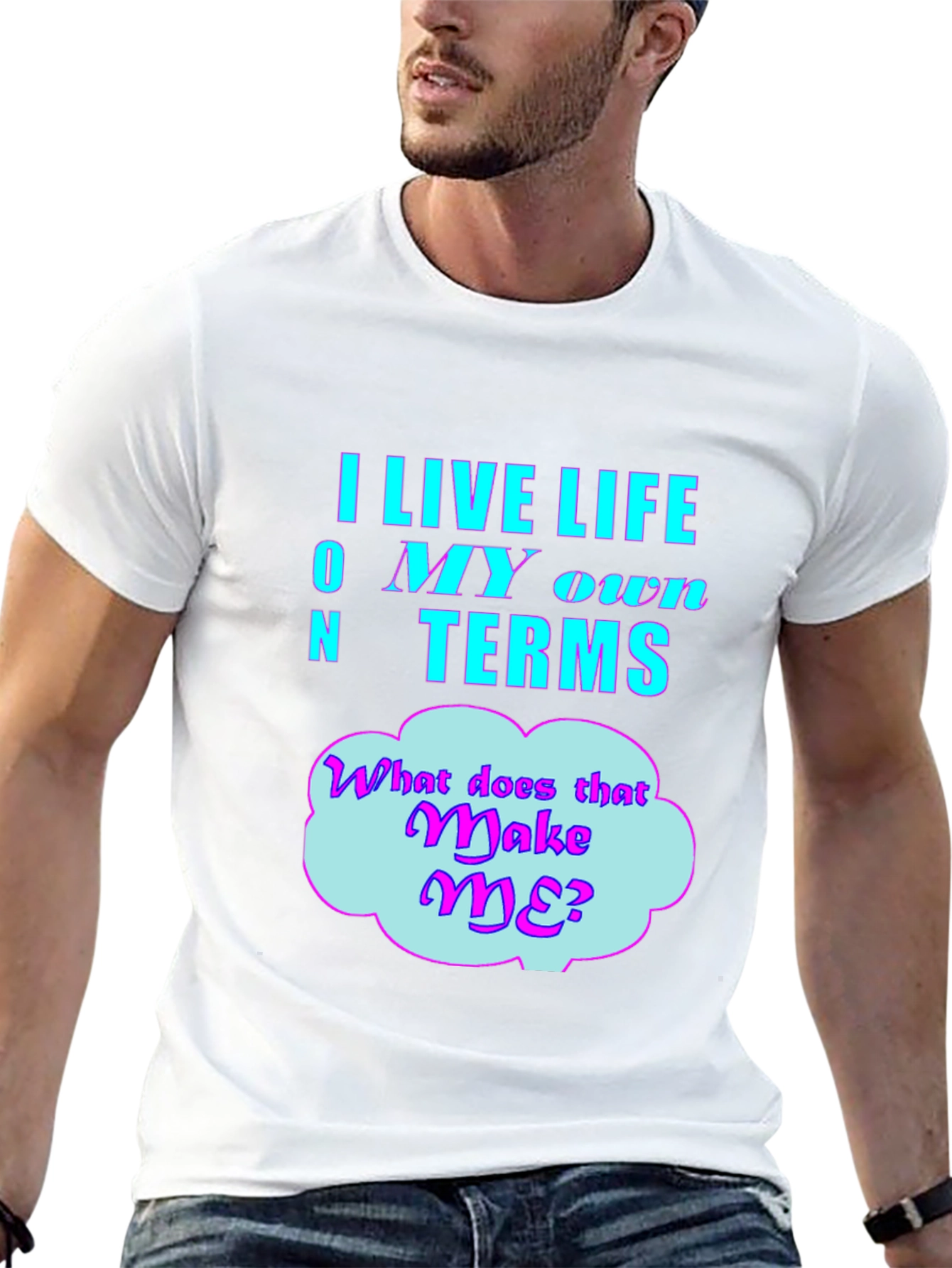 Black Live Life On My Own Terms Graphic T-Shirt view 13