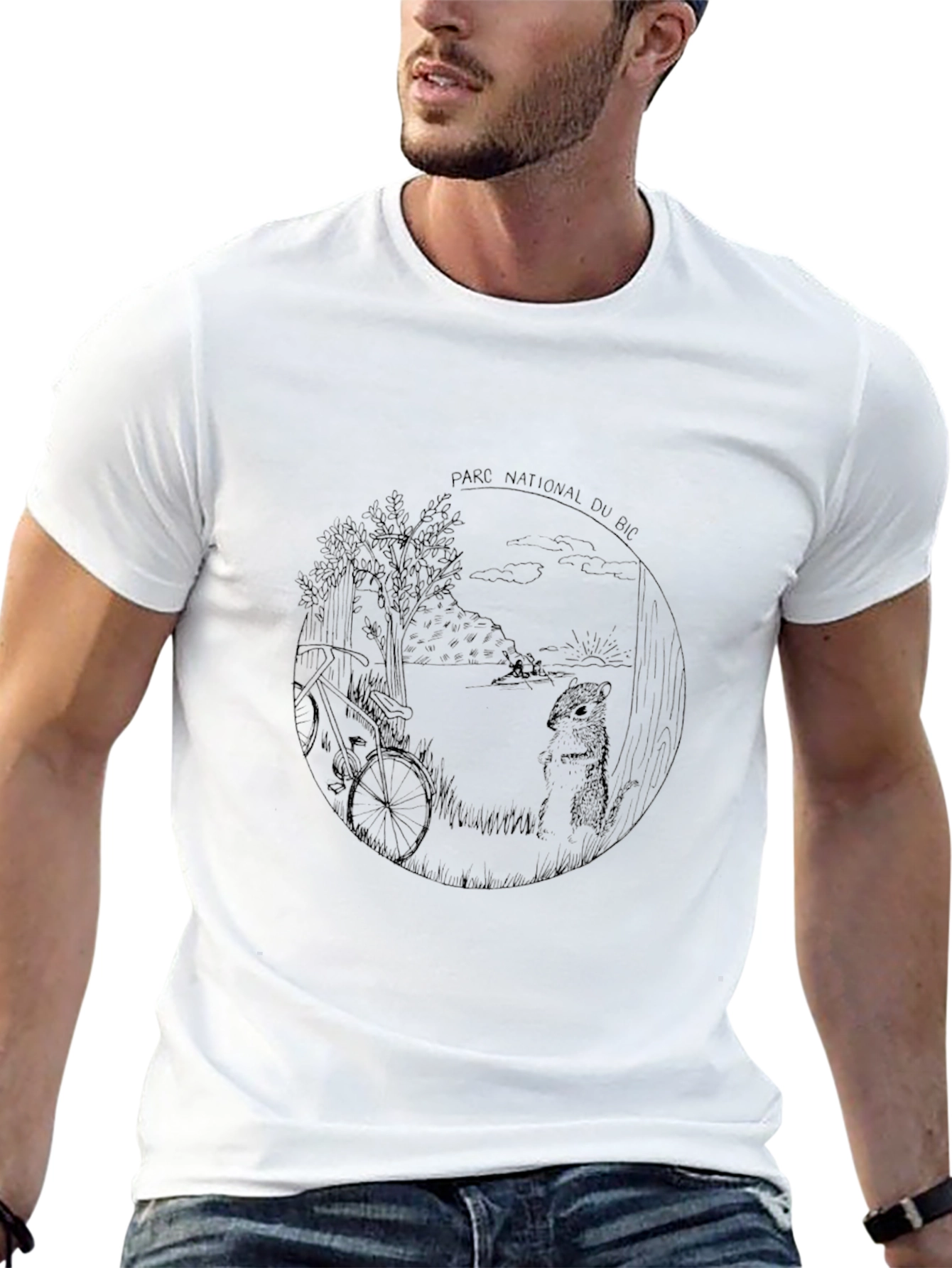 Black Parc National Du Bic Graphic T-Shirt - Black view 13