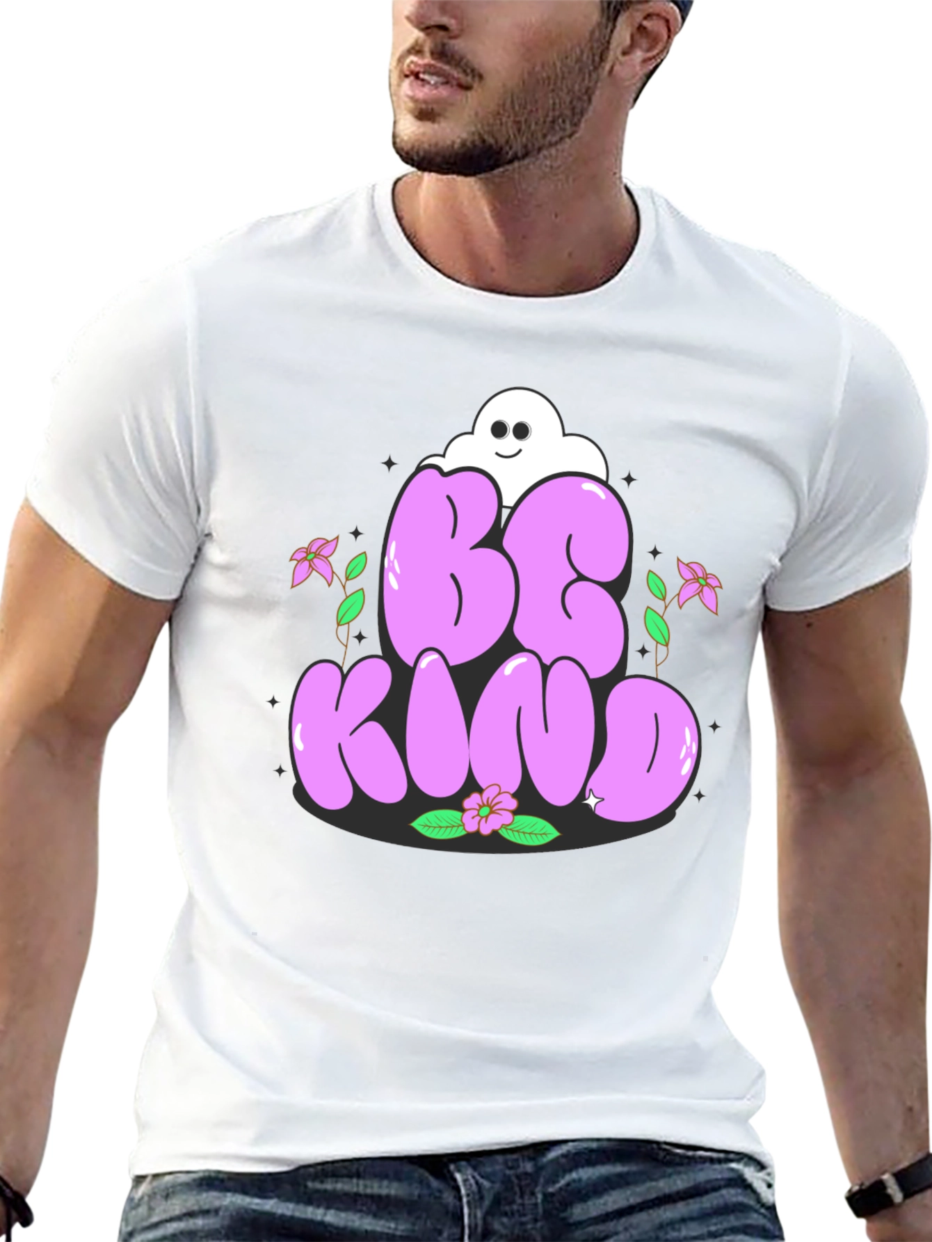 Black Be Kind Graphic Tee - Stylish Unisex T-Shirt view 13