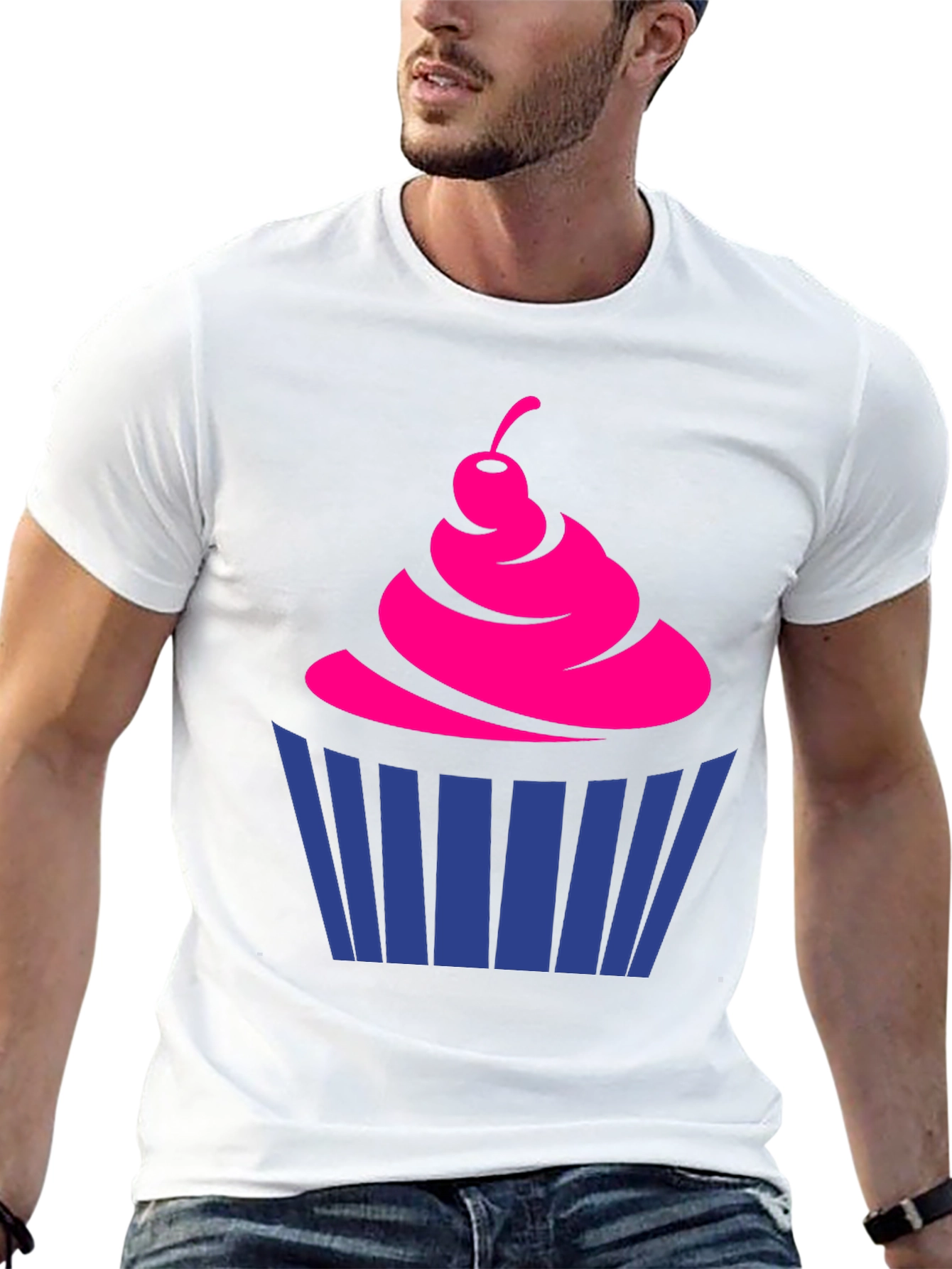 Black Fun Cupcake Graphic Tee - Casual Style view 13