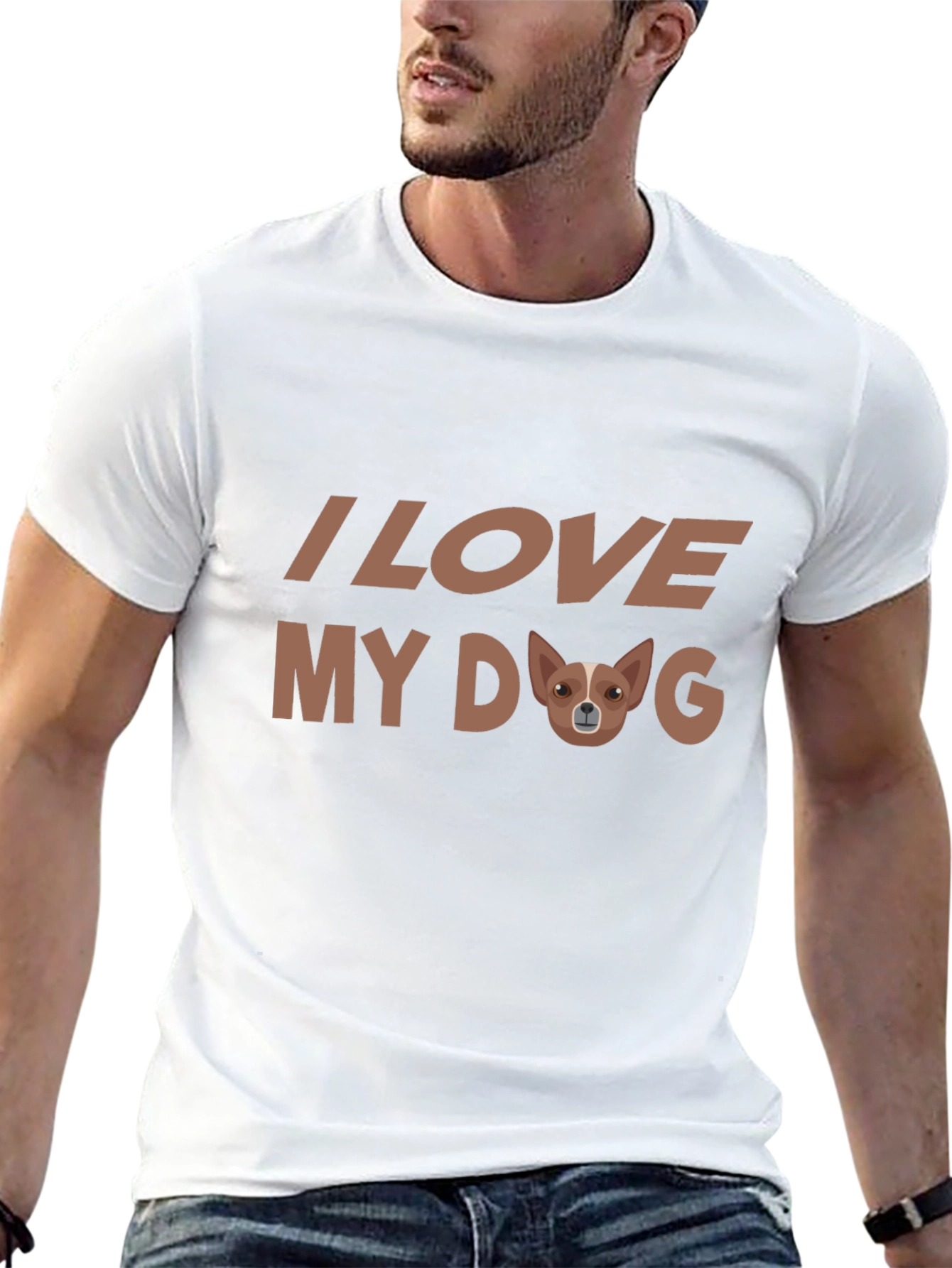 Black I Love My Dog Graphic Tee view 13