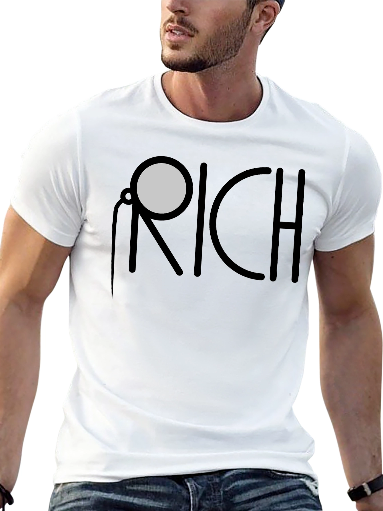 Black Monocle RICH Graphic Tee - Unique Fashion Statement view 13