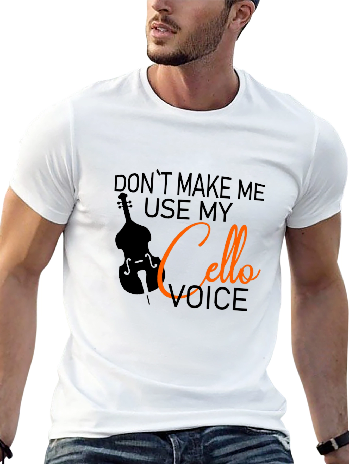 Black Cello Voice T-Shirt - Funny Musician Tee view 13