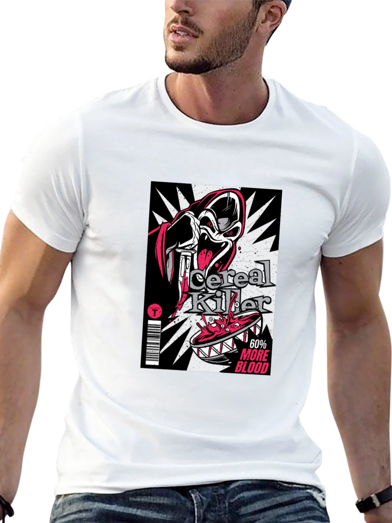 Black Cereal Killer Graphic T-Shirt - Black view 13