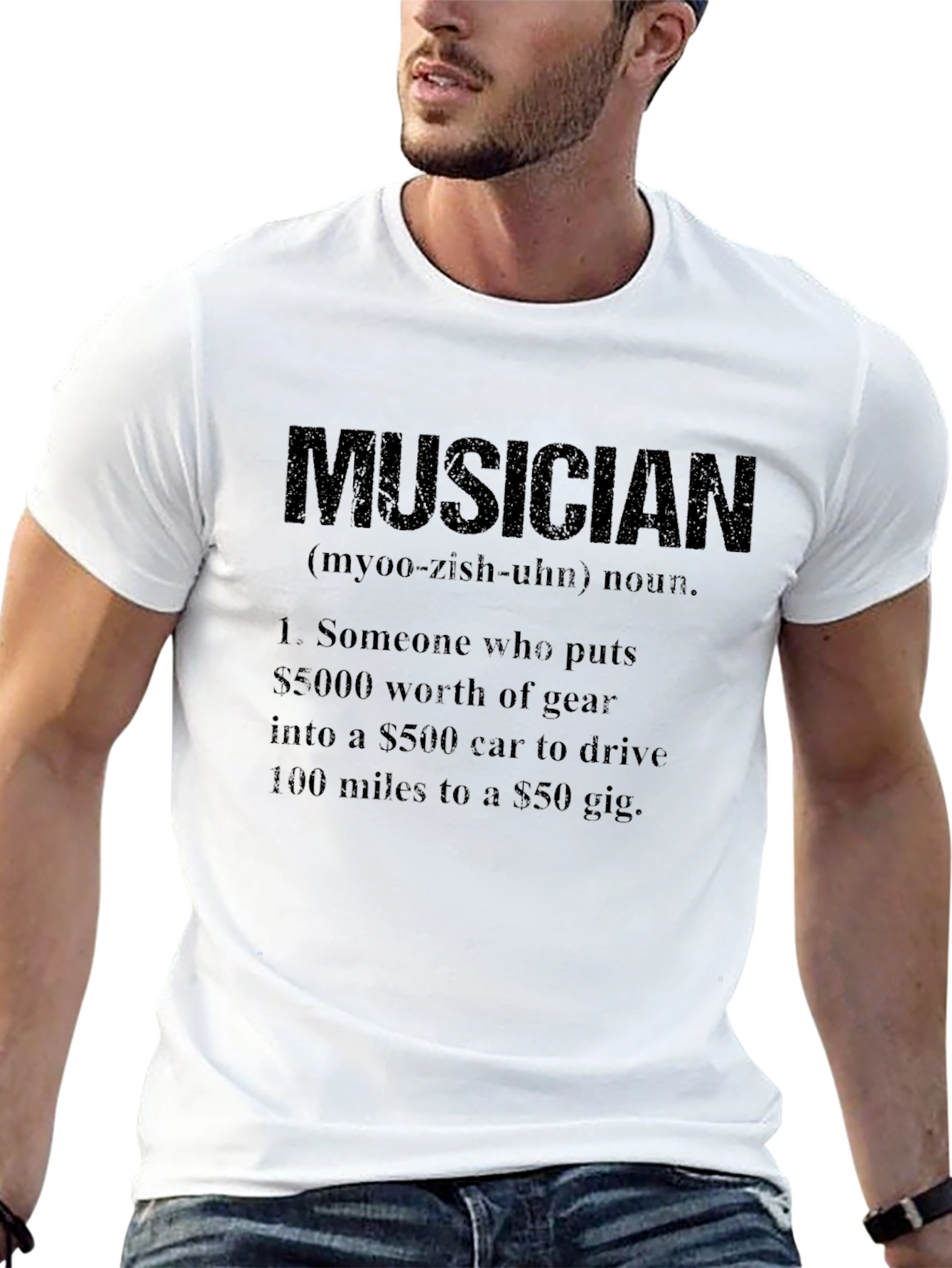 Black Musician Definition T-Shirt - Funny Music Lover Gift view 13