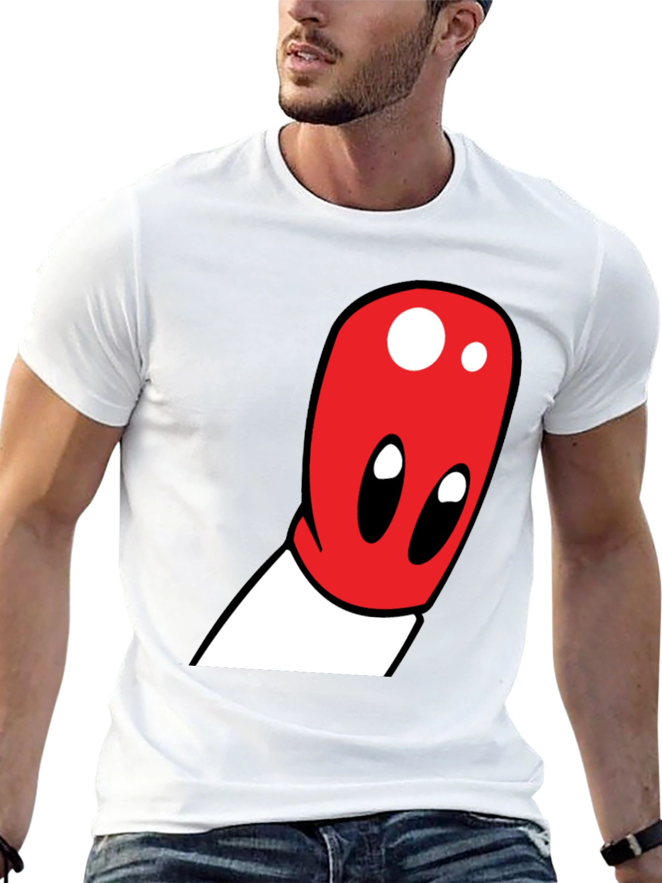 Black Cartoon Character Graphic Tee - Black view 13