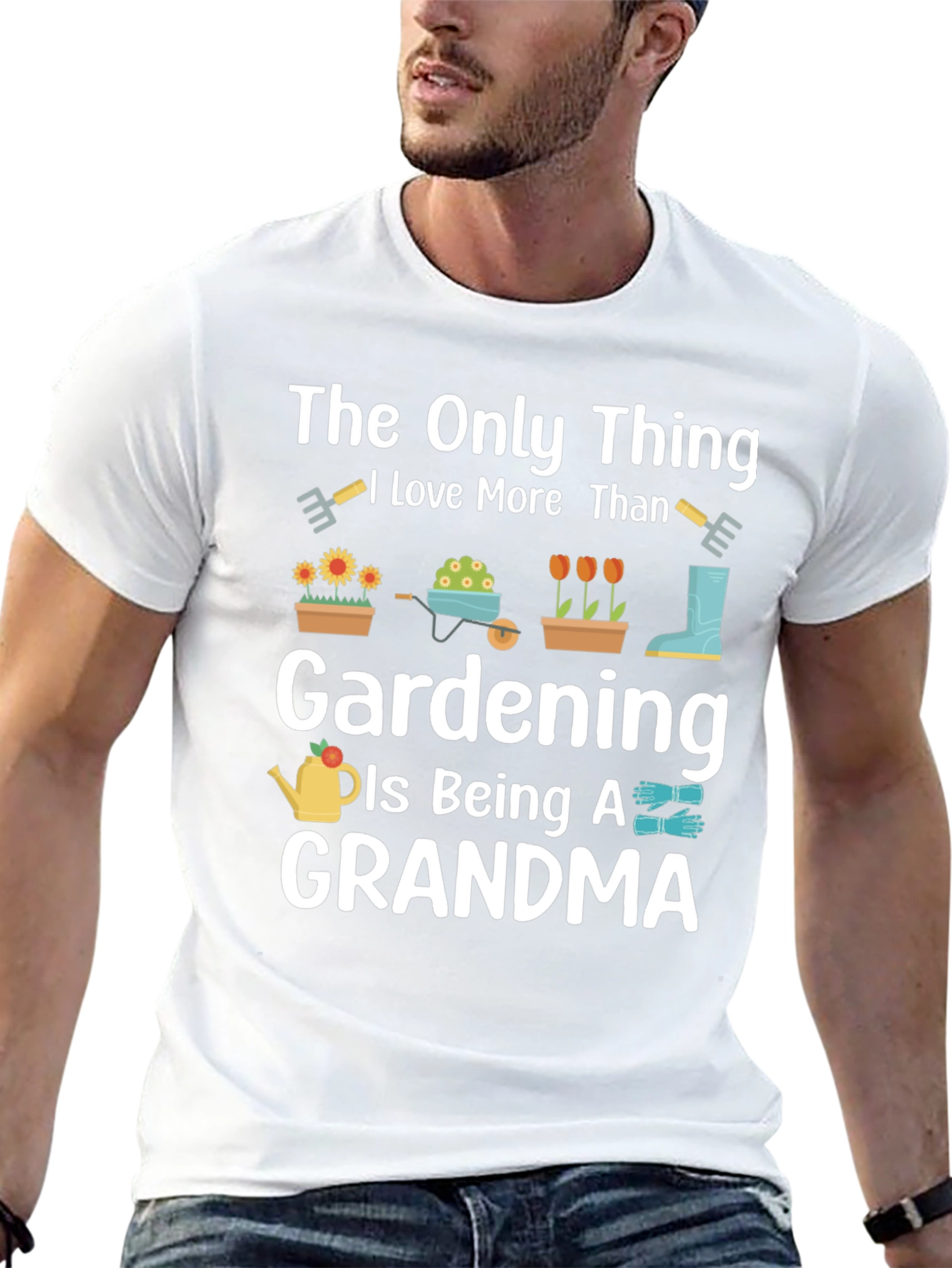 Black Gardening Grandma T-Shirt view 13