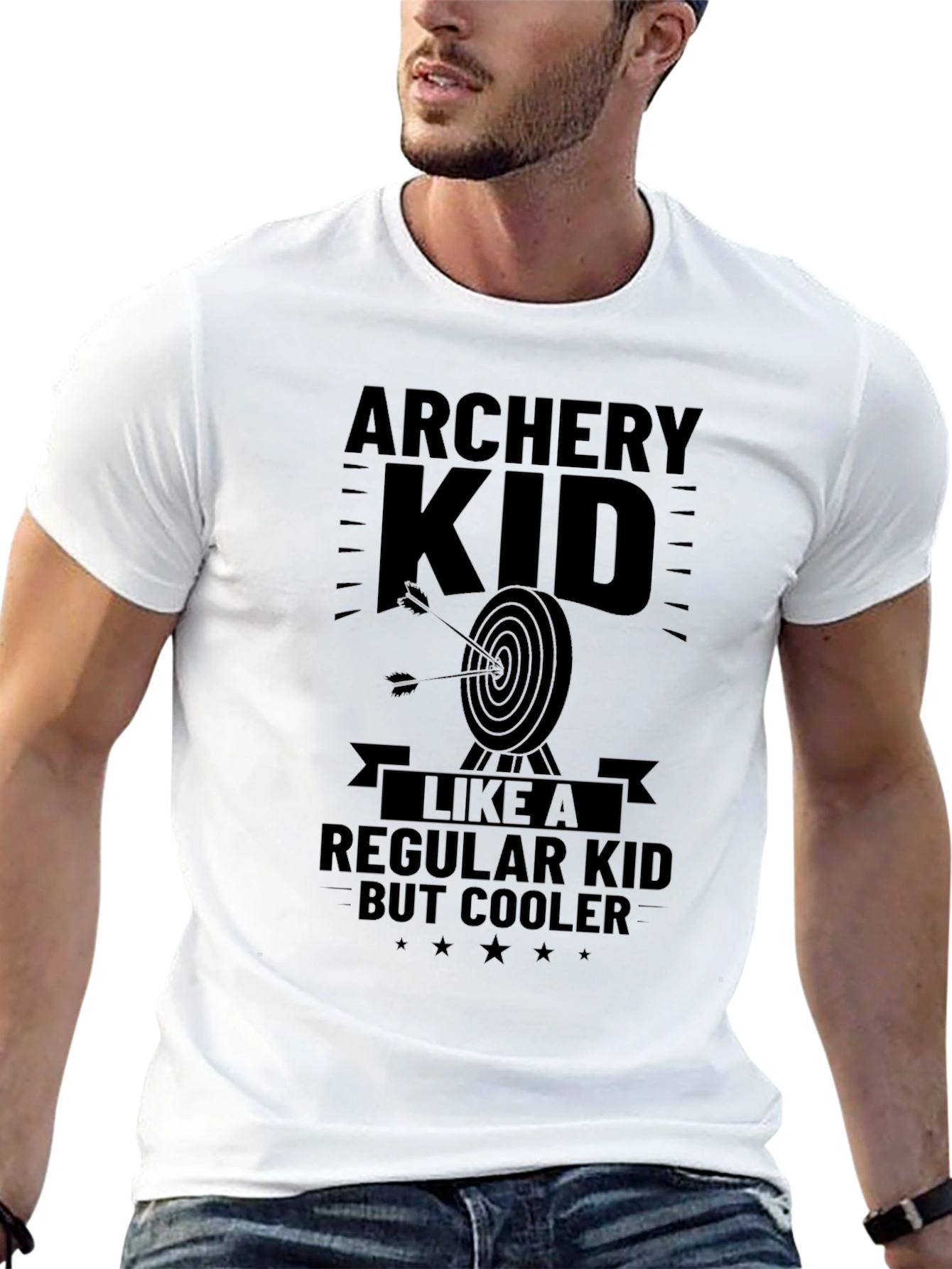 Black Archery Kid T-Shirt - Cooler Than Regular Kids view 13