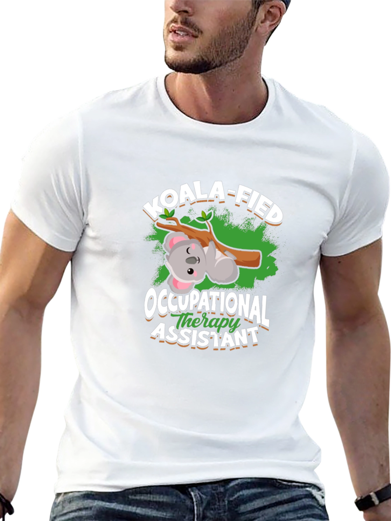 Black Koala-fied Occupational Therapy Assistant T-Shirt view 13