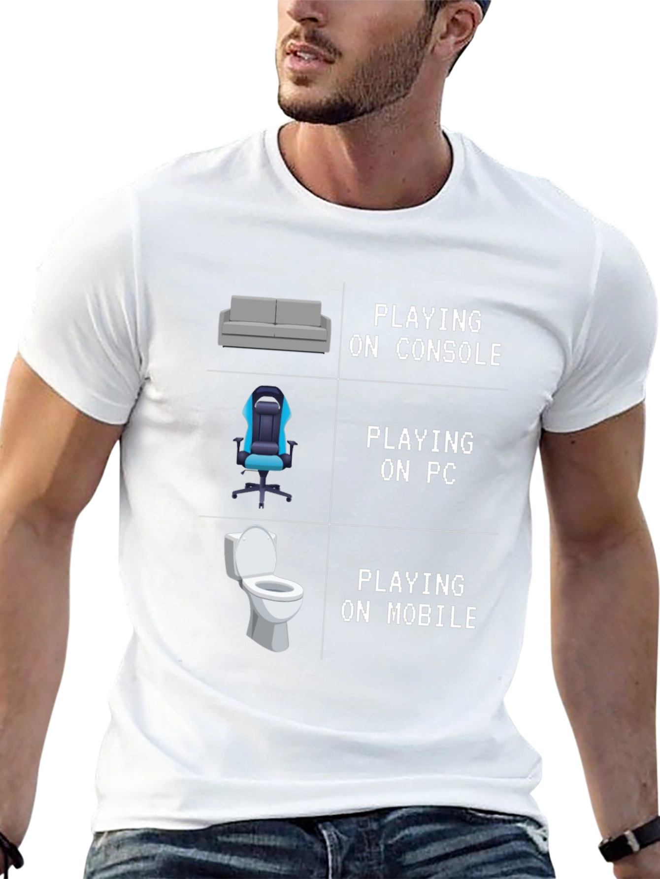 Black Gamer Humor T-Shirt: Console, PC, Mobile Gaming view 13