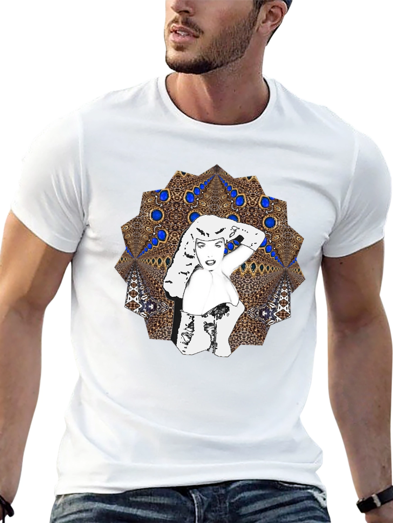 Black Retro Glam Graphic Tee - Bold Style for Everyday view 13