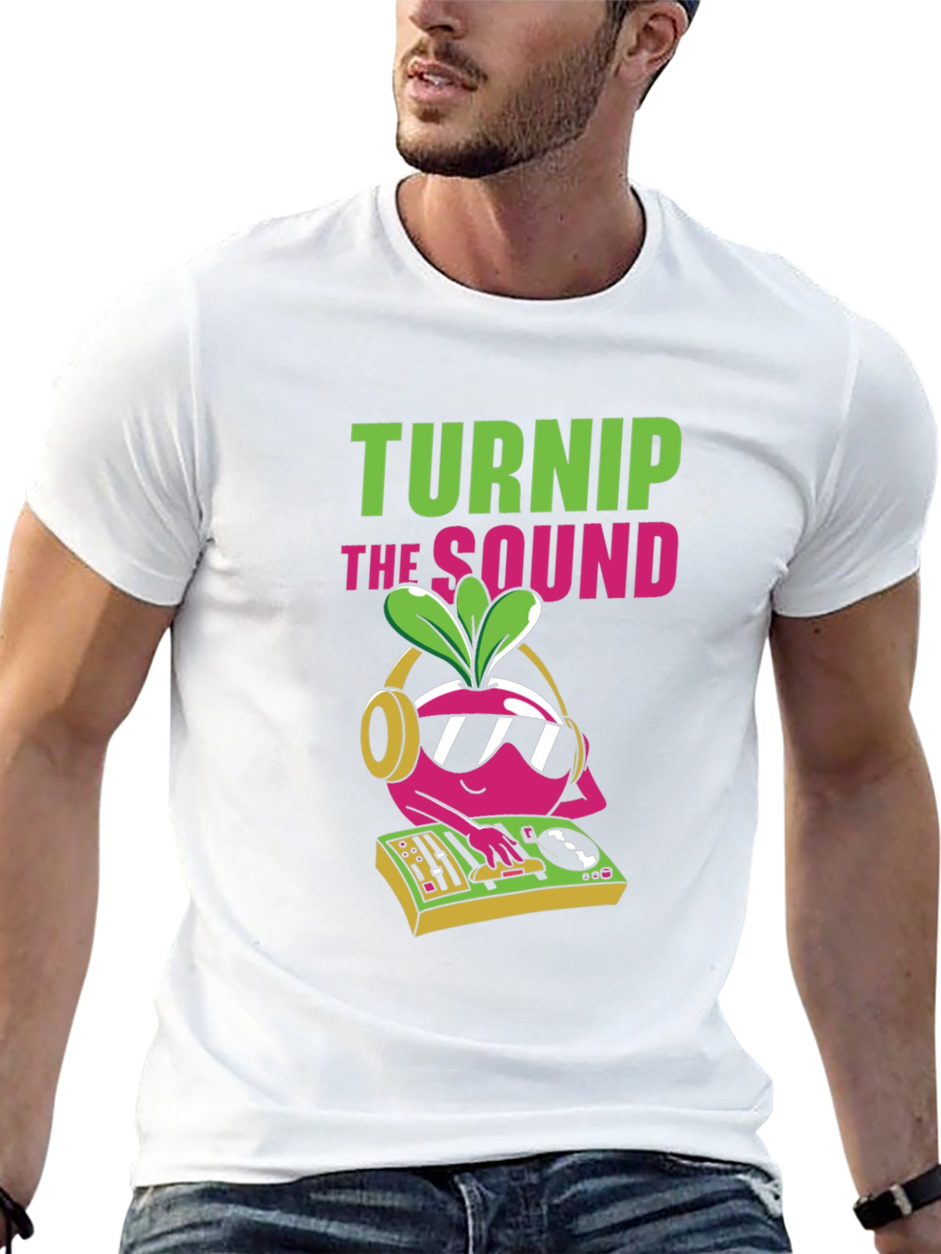 Black Turnip the Sound DJ Graphic T-Shirt view 13