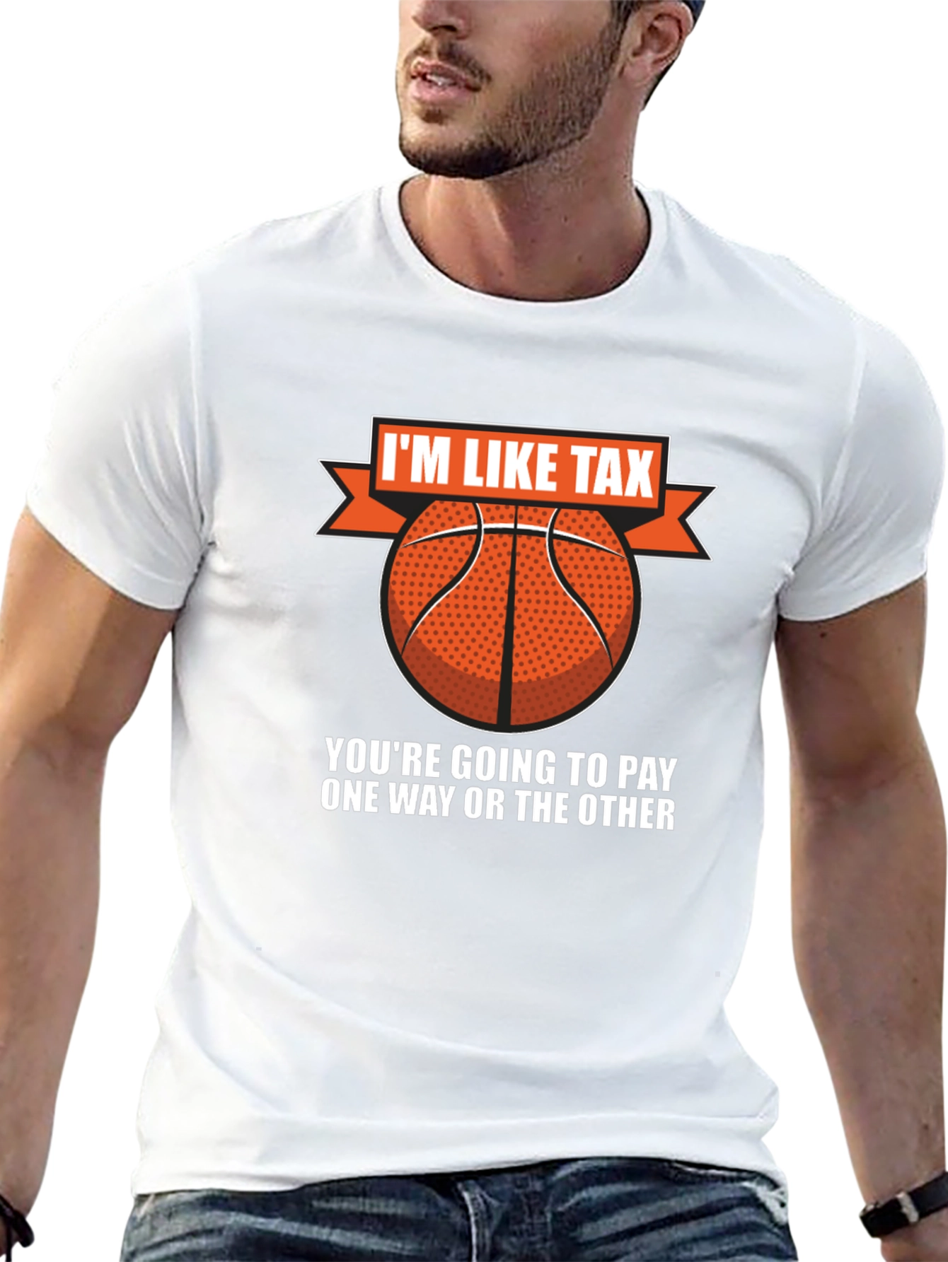 Black I'm Like Tax Basketball T-Shirt - Pay Up! view 13
