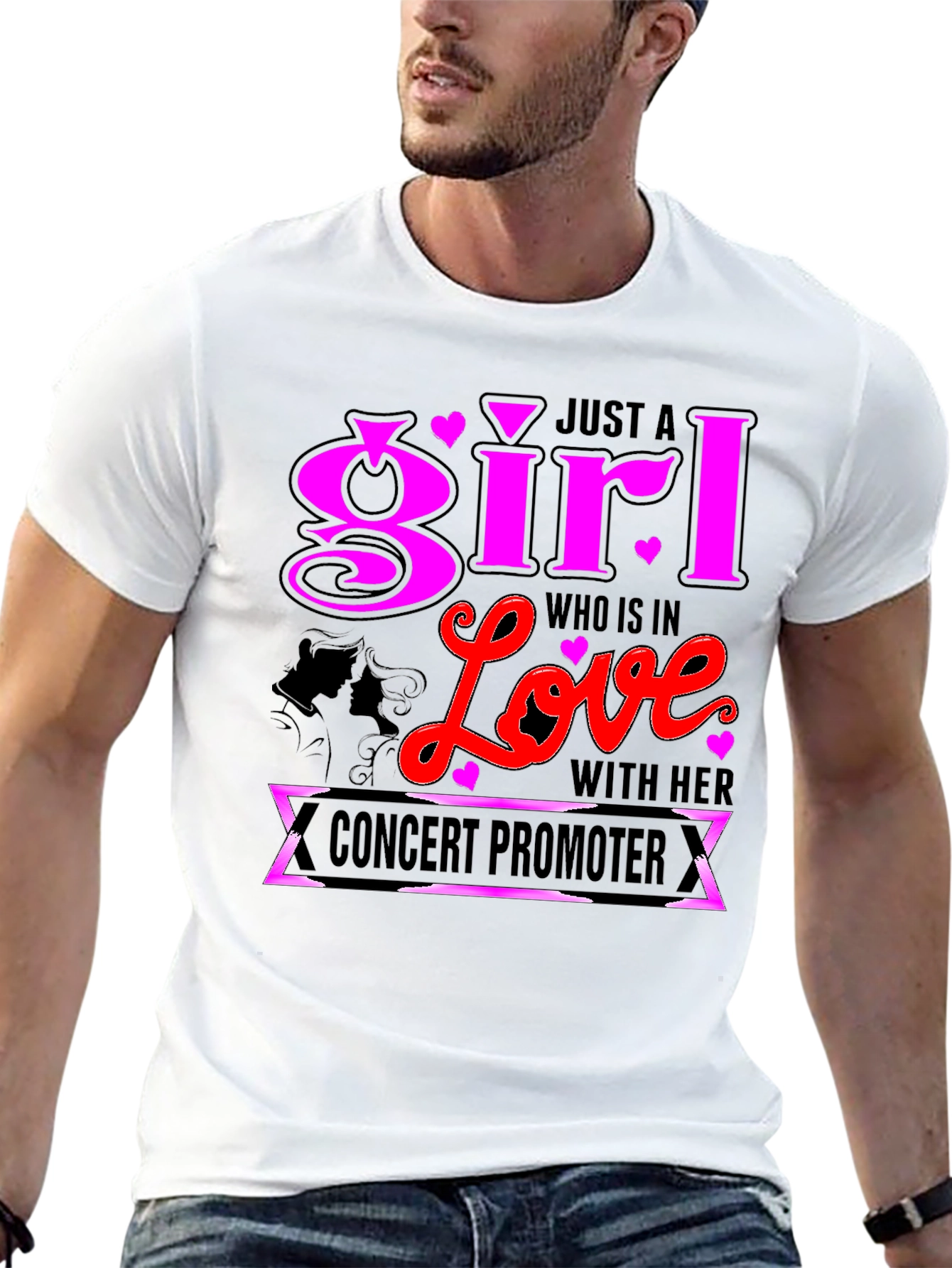Black Girl In Love With Concert Promoter T-Shirt view 13