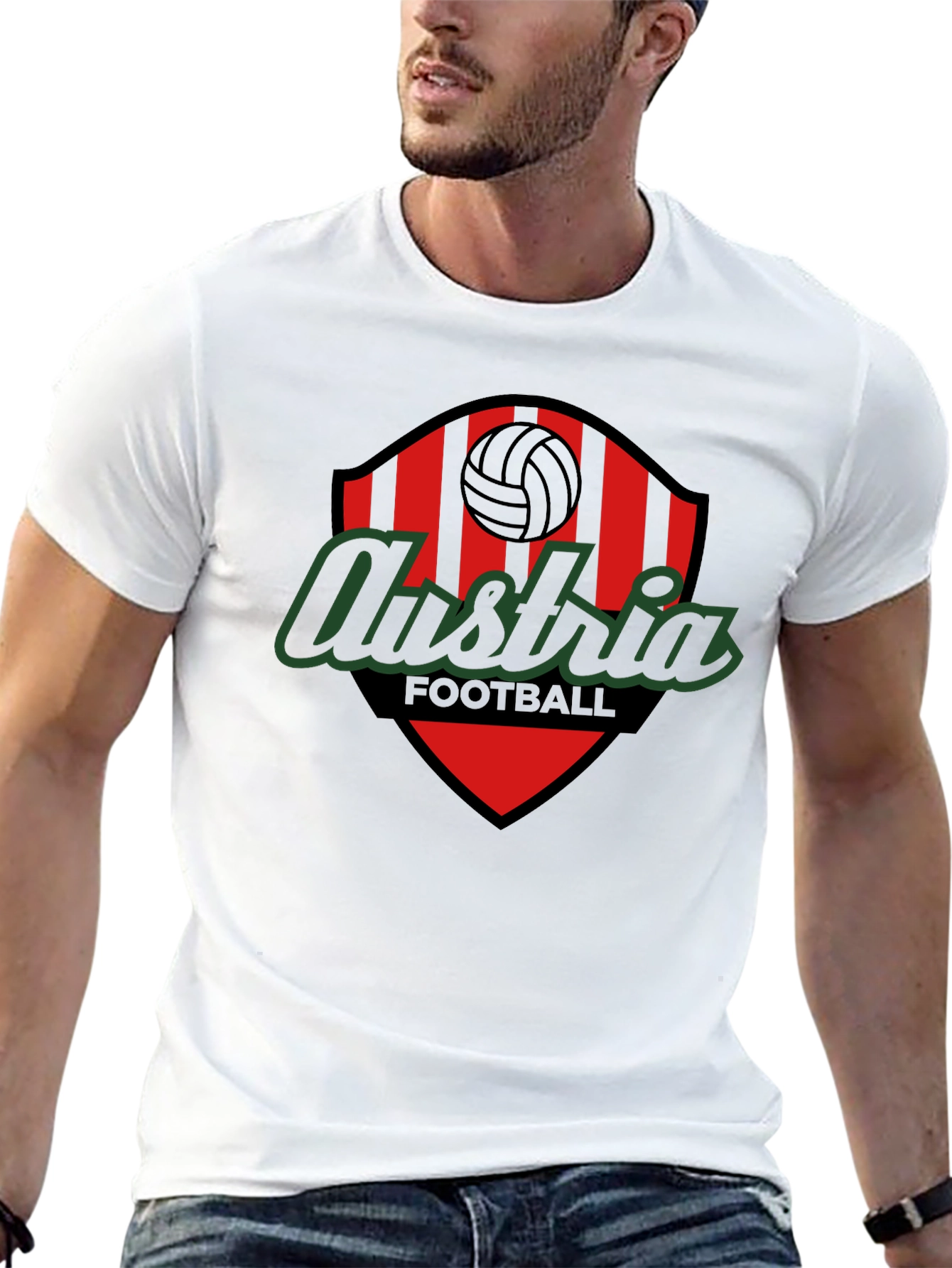 Black Austria Football T-Shirt - Soccer Fan Apparel view 13