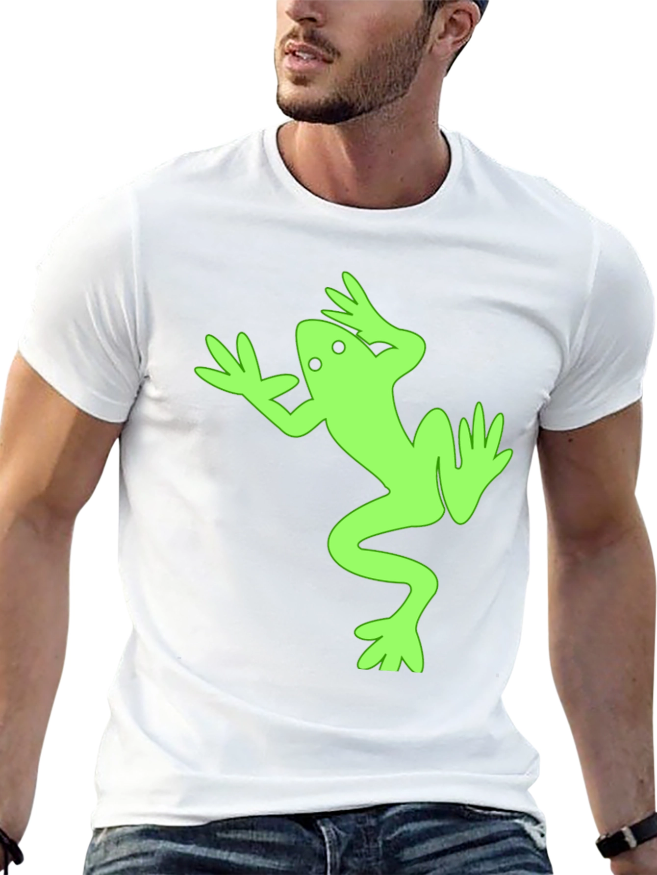 Black Frog Graphic Tee - Fun & Unique Black T-Shirt view 13