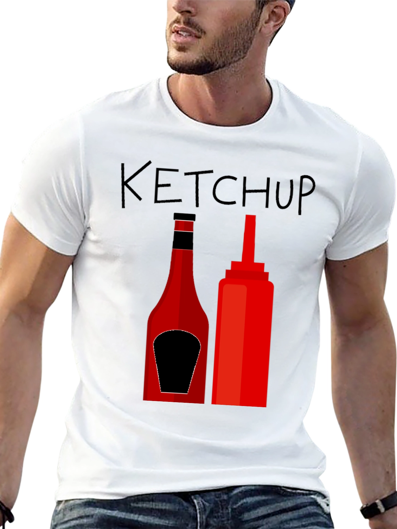 Black Ketchup Graphic Tee - Funny Foodie T-Shirt view 13