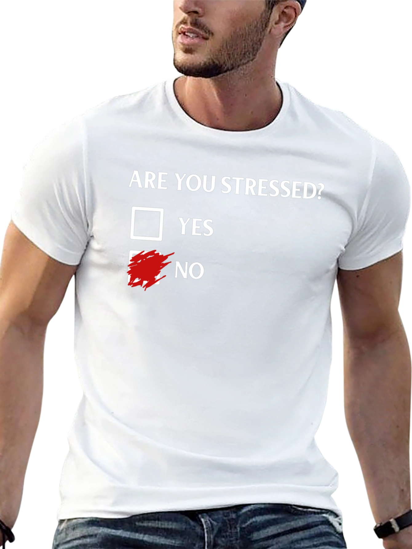 Black Funny Are You Stressed T-Shirt view 13