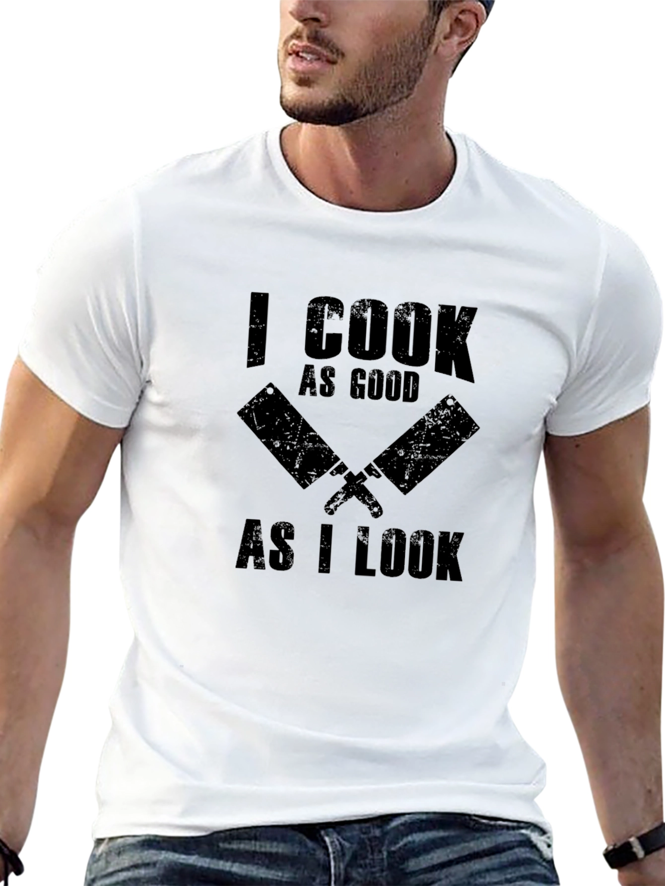 Black I Cook As Good As I Look Graphic T-Shirt view 13