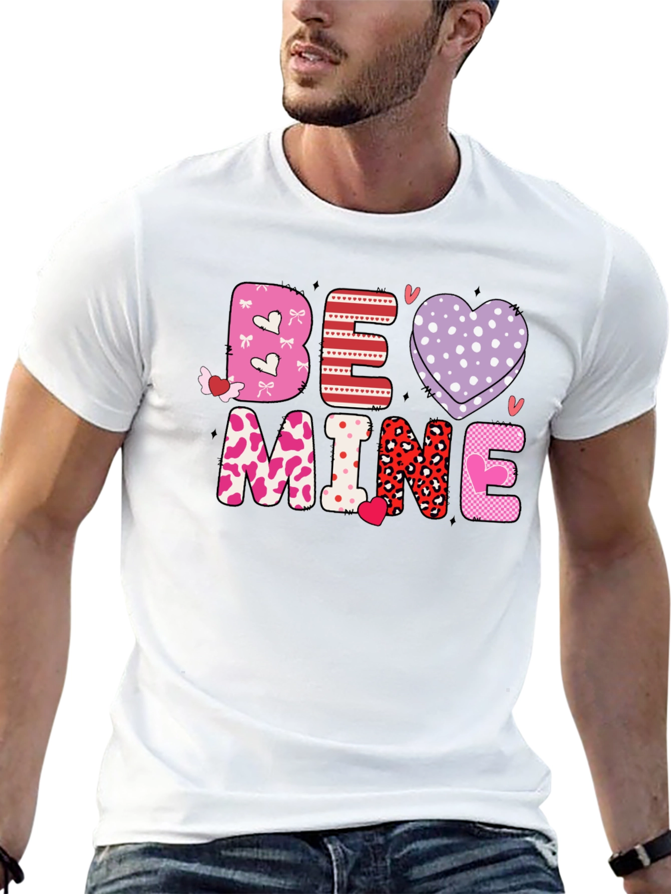 Black Be Mine Valentine's Graphic Tee view 13