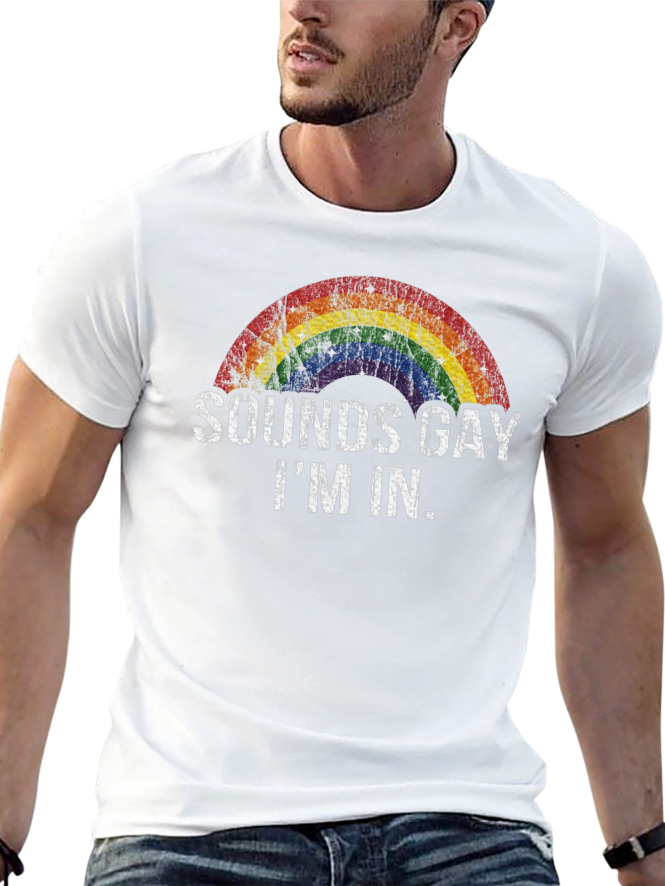 Black Sounds Gay I'm In - Rainbow Pride T-Shirt view 13
