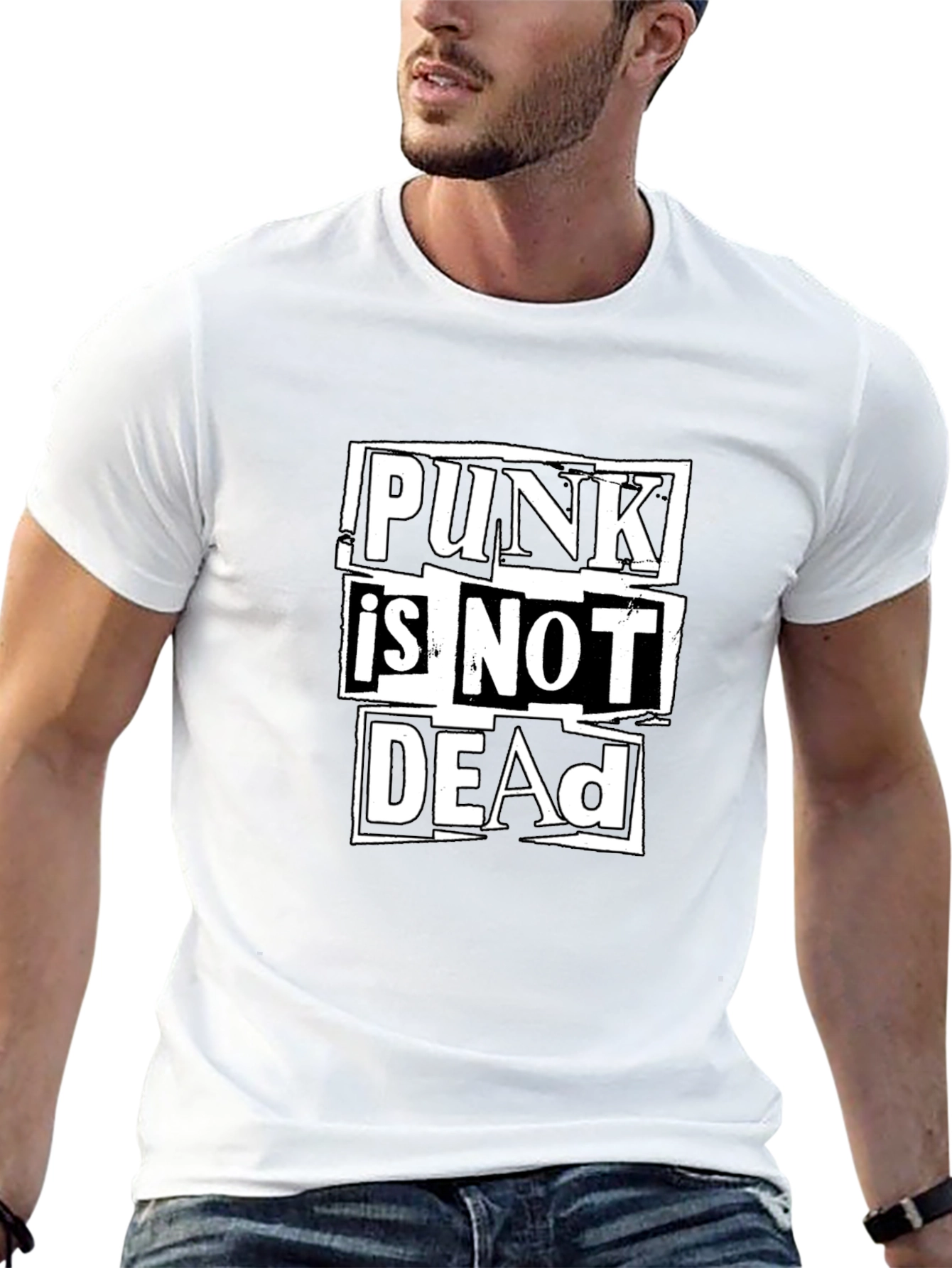 Black Punk is NOT Dead Graphic Tee view 13