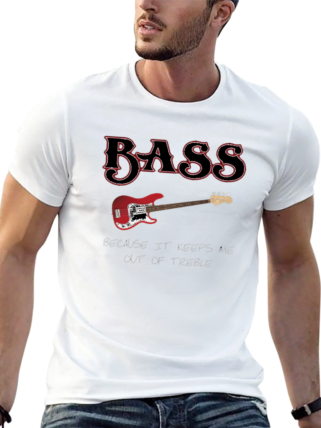 Black Bass Keeps Me Out Of Treble Graphic Tee view 13