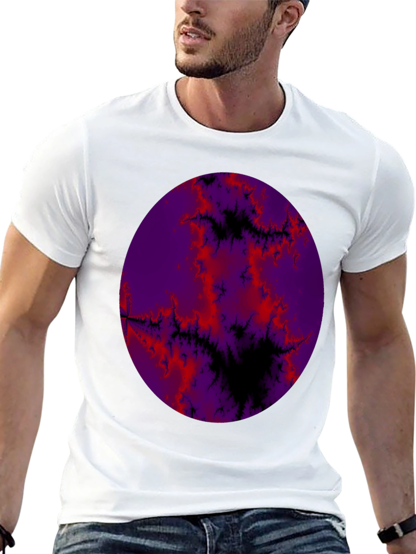Fractal Planet Graphic T-Shirt - 13