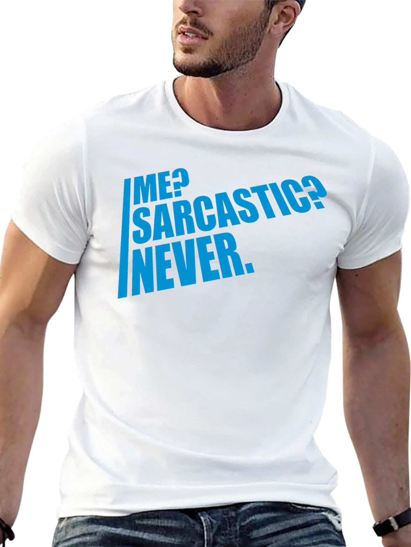 Black Sarcastic Humor T-Shirt - Men's Funny Graphic Tee view 13
