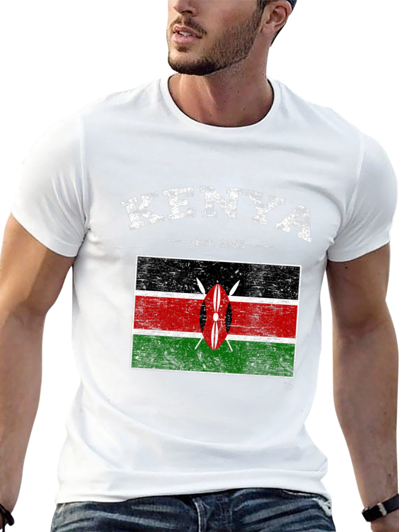 Kenya Flag Graphic T-Shirt - Est. 1963 - 13