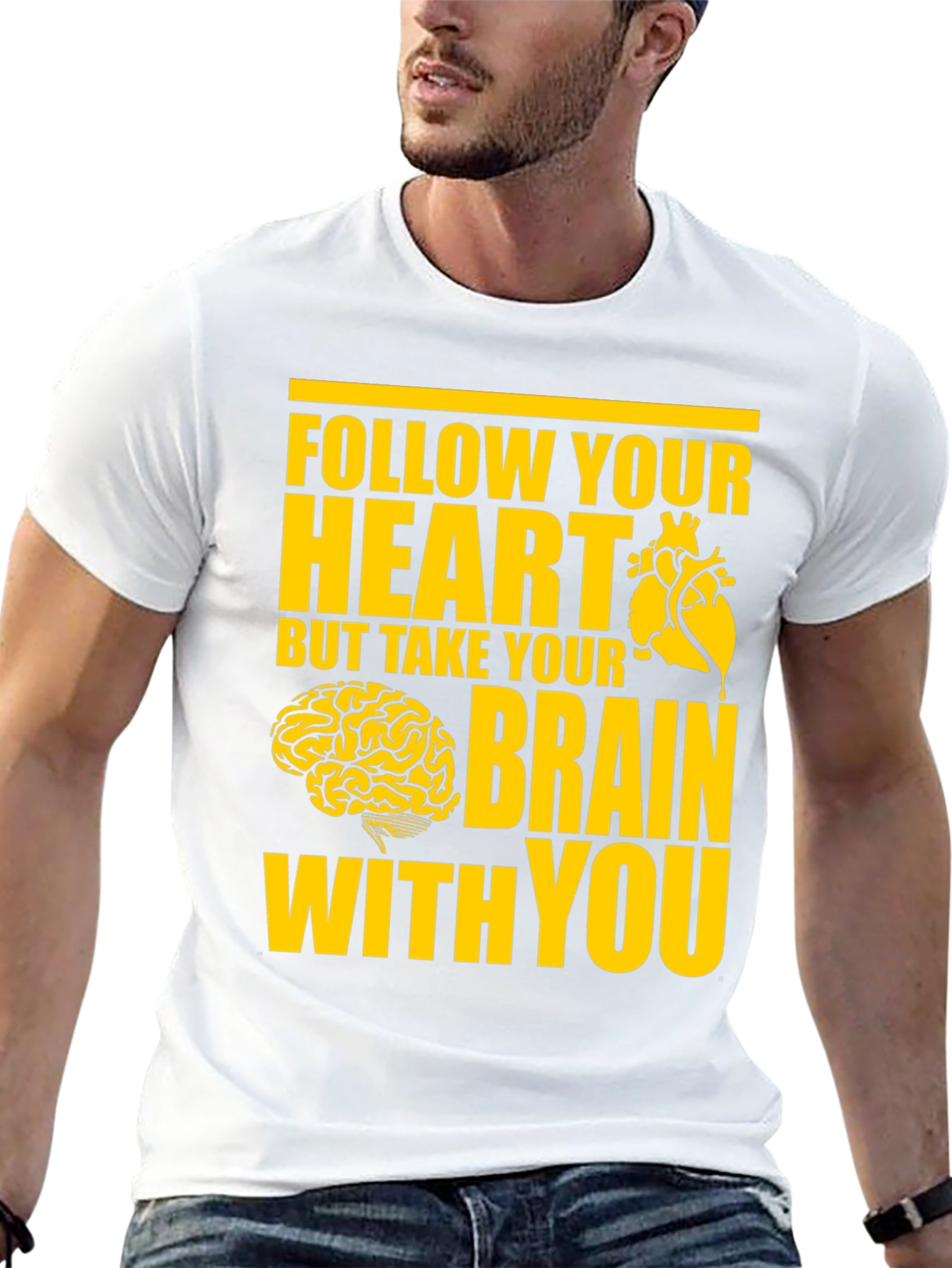 Black Follow Your Heart T-Shirt view 13