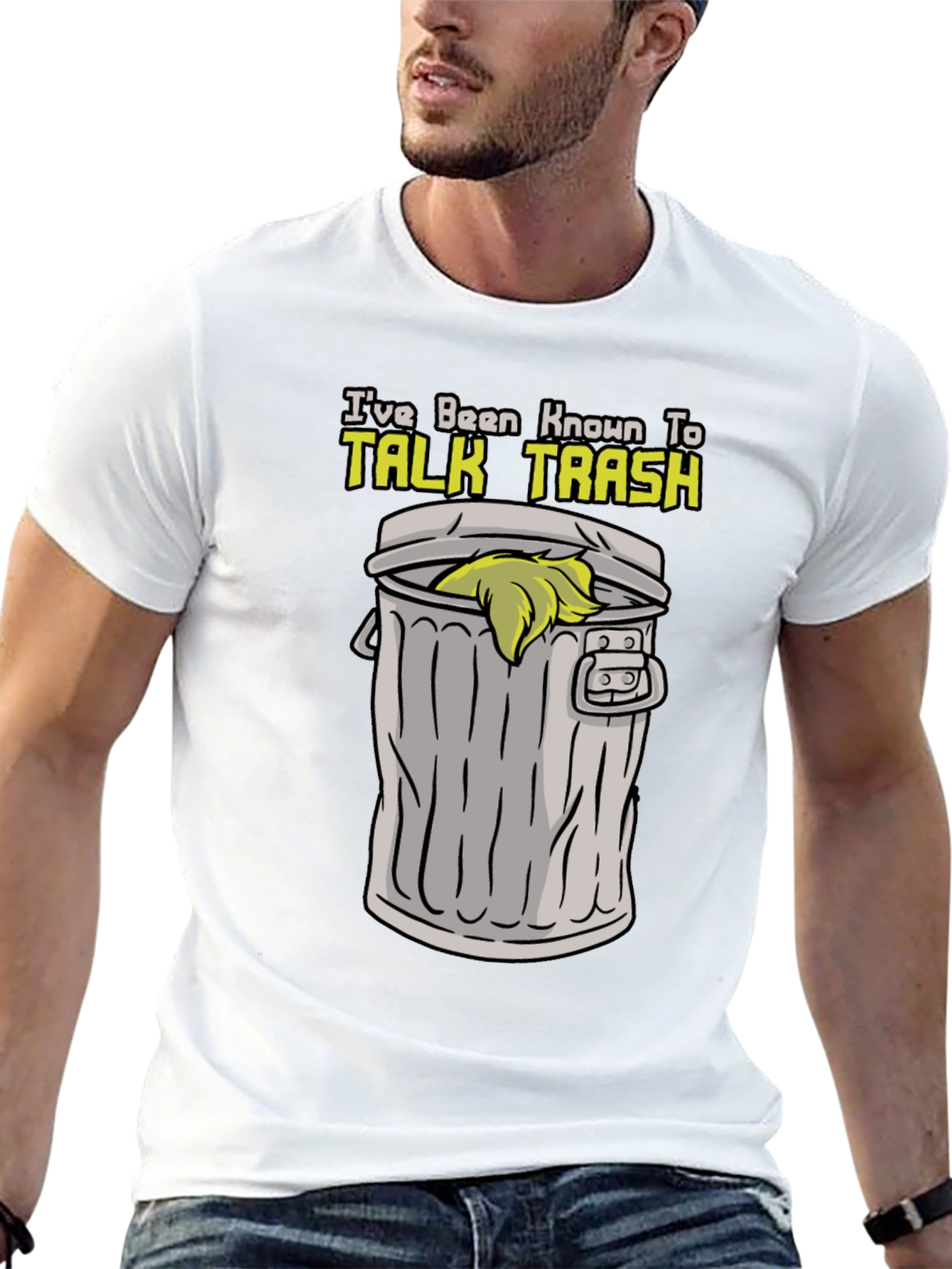 Black Talk Trash T-Shirt - Funny Sarcastic Tee view 13