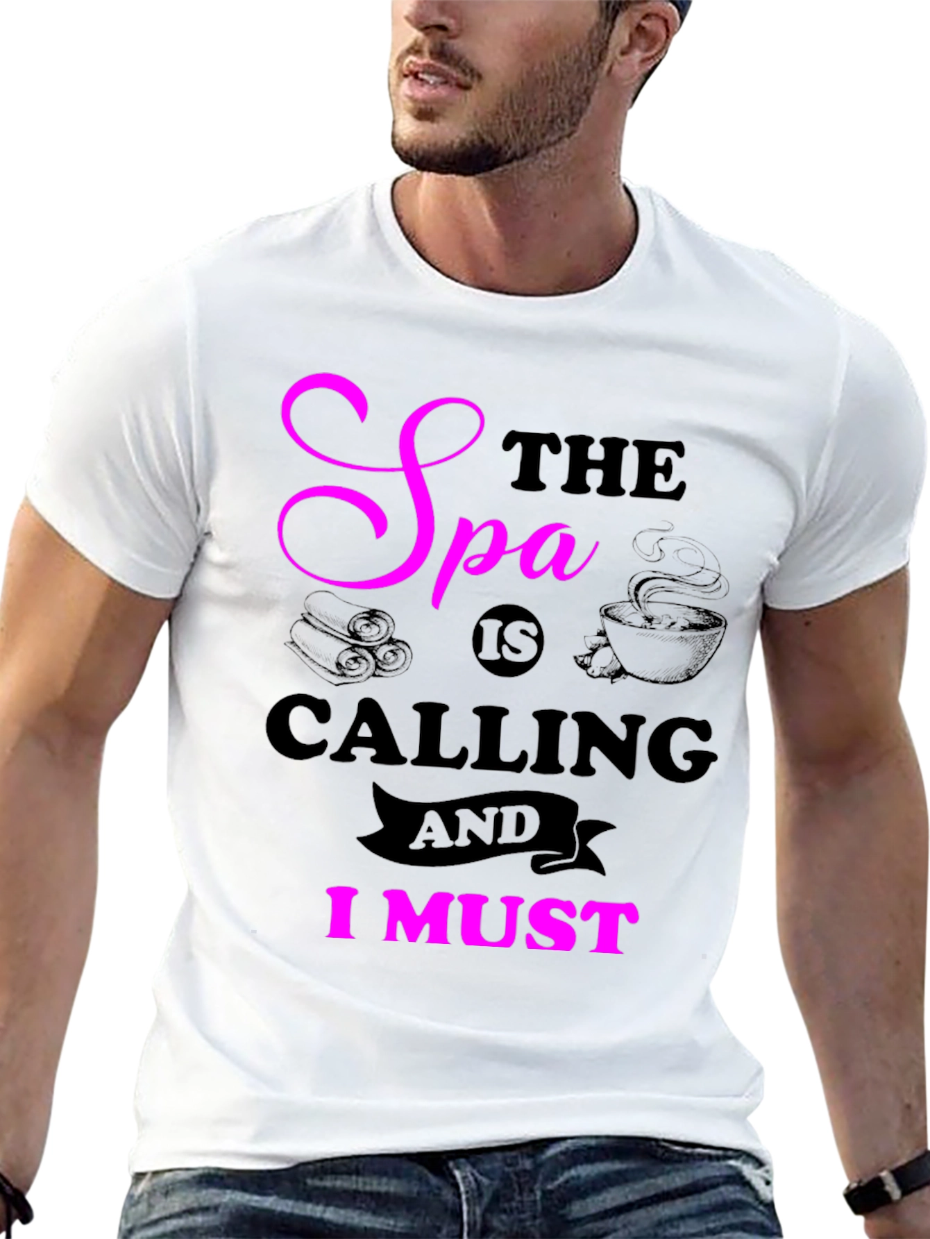 Black Spa Calling T-Shirt view 13