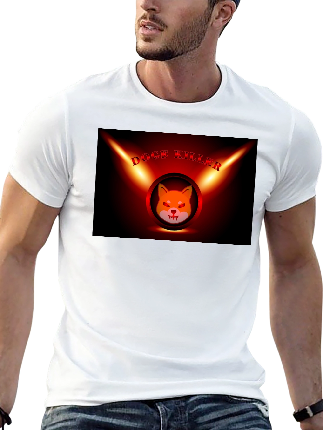 Black Doge Killer Graphic Tee - Shiba Inu Crypto view 13