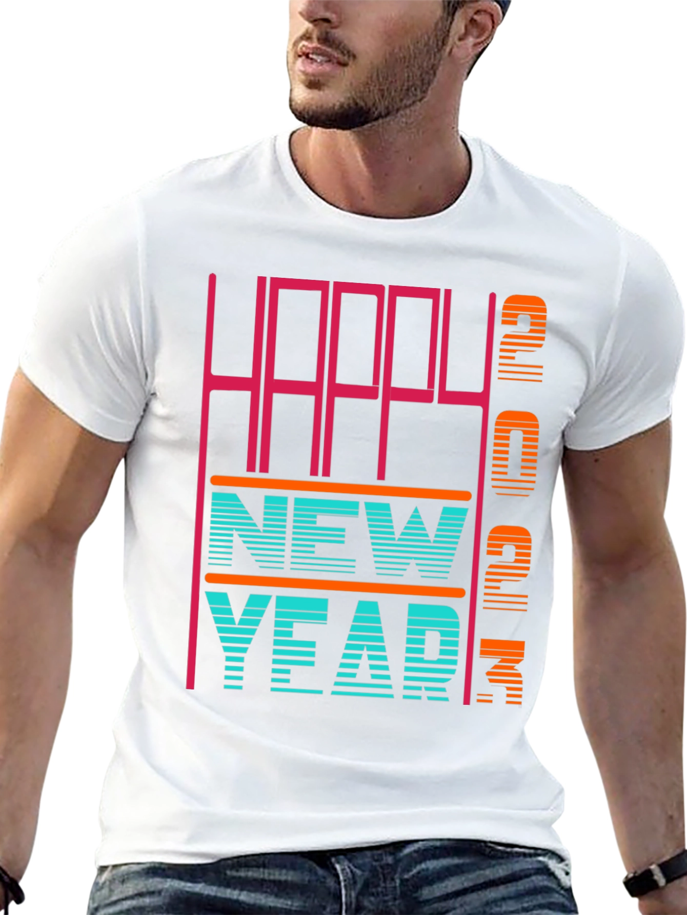 Black Happy New Year 2023 T-Shirt view 13