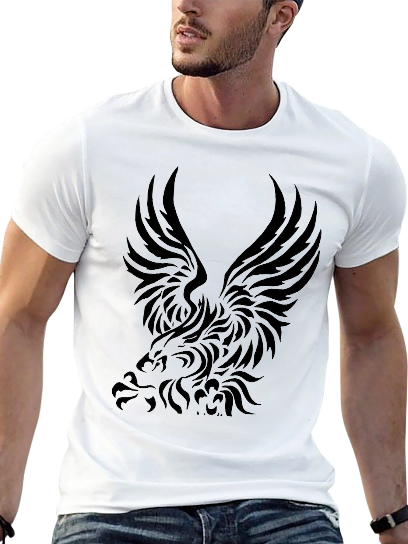 Black Black Eagle Graphic Tee view 13