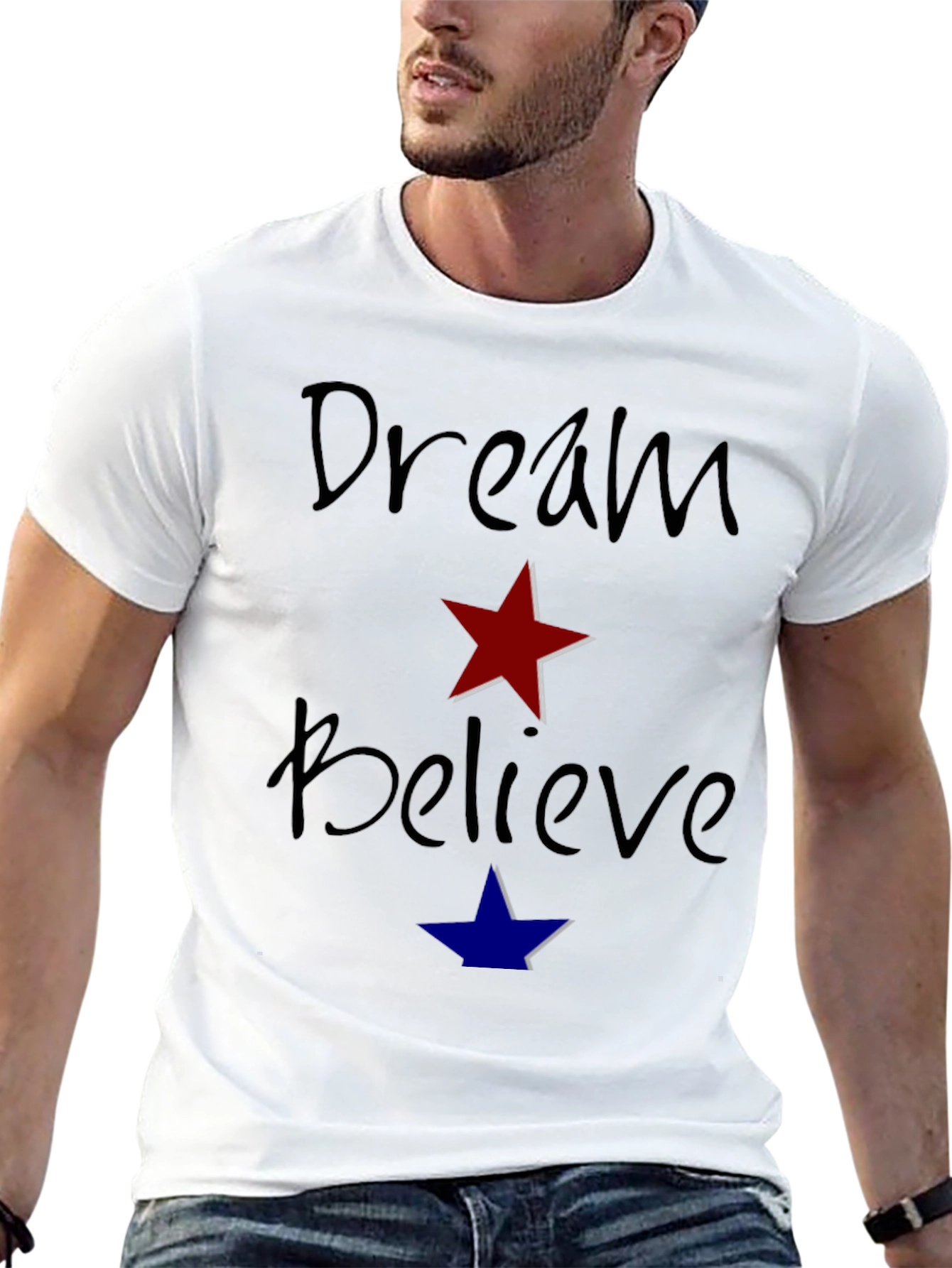 Black Dream Believe Graphic T-Shirt view 13