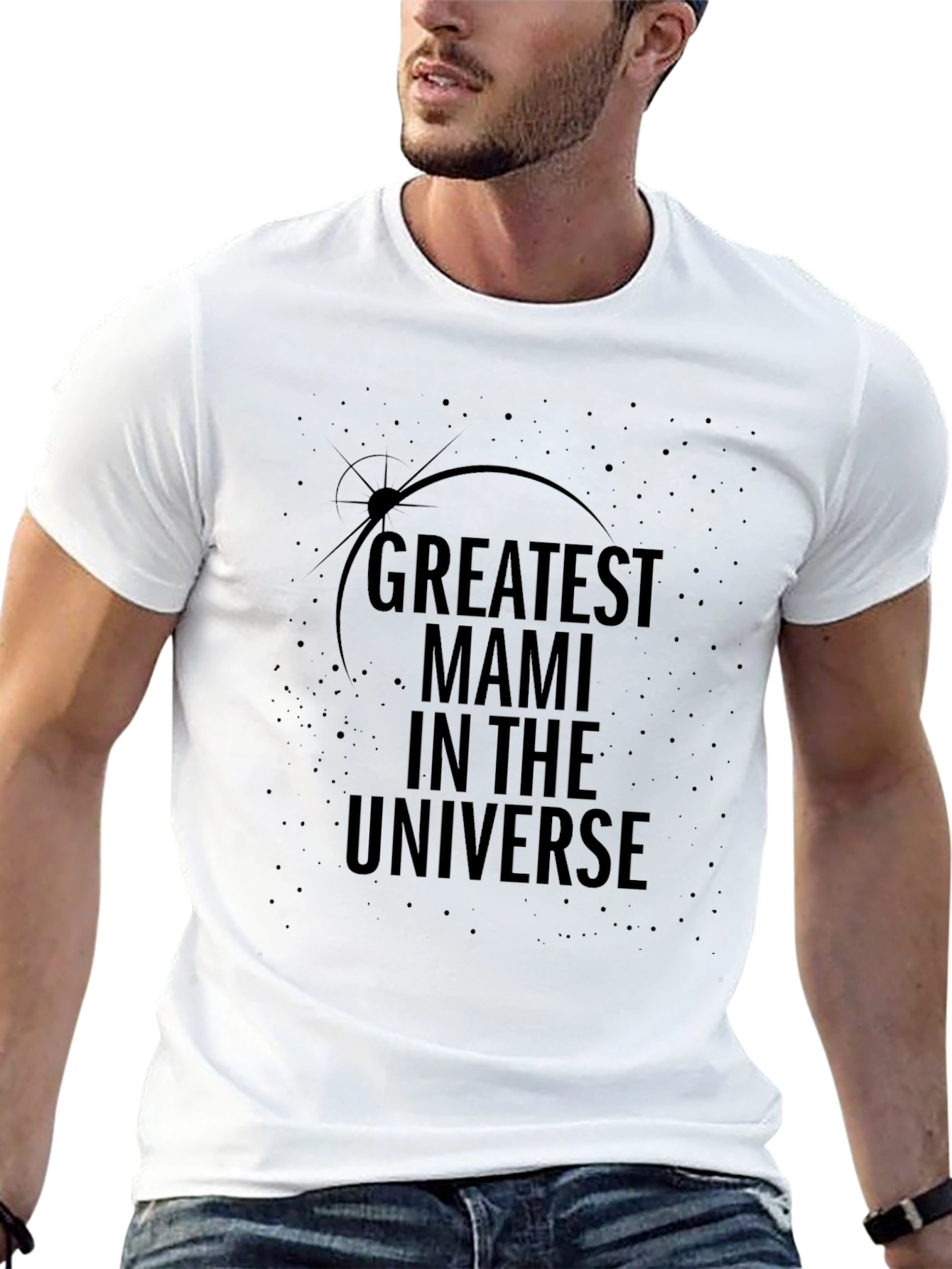Black Greatest Mami in the Universe T-Shirt view 13